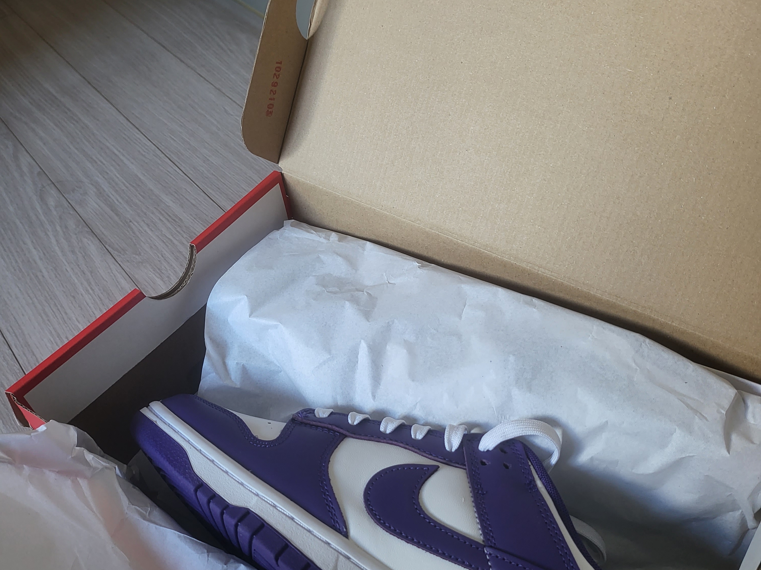 Nike Dunk Low Retro Championship Court Purple 착용 스타일 - 3