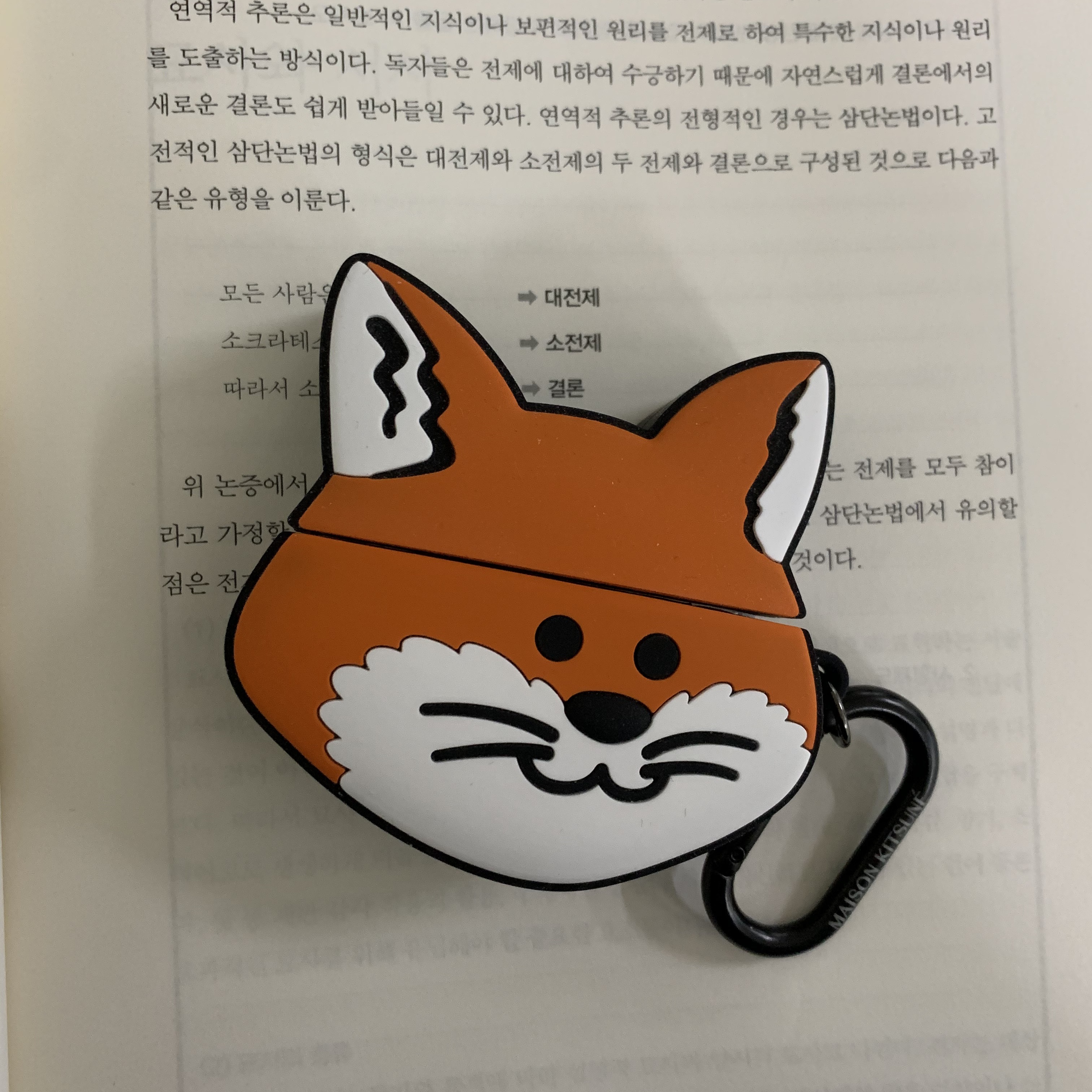 Maison Kitsune x Line Friends Kitsune AirPods Pro Case 착용 스타일
