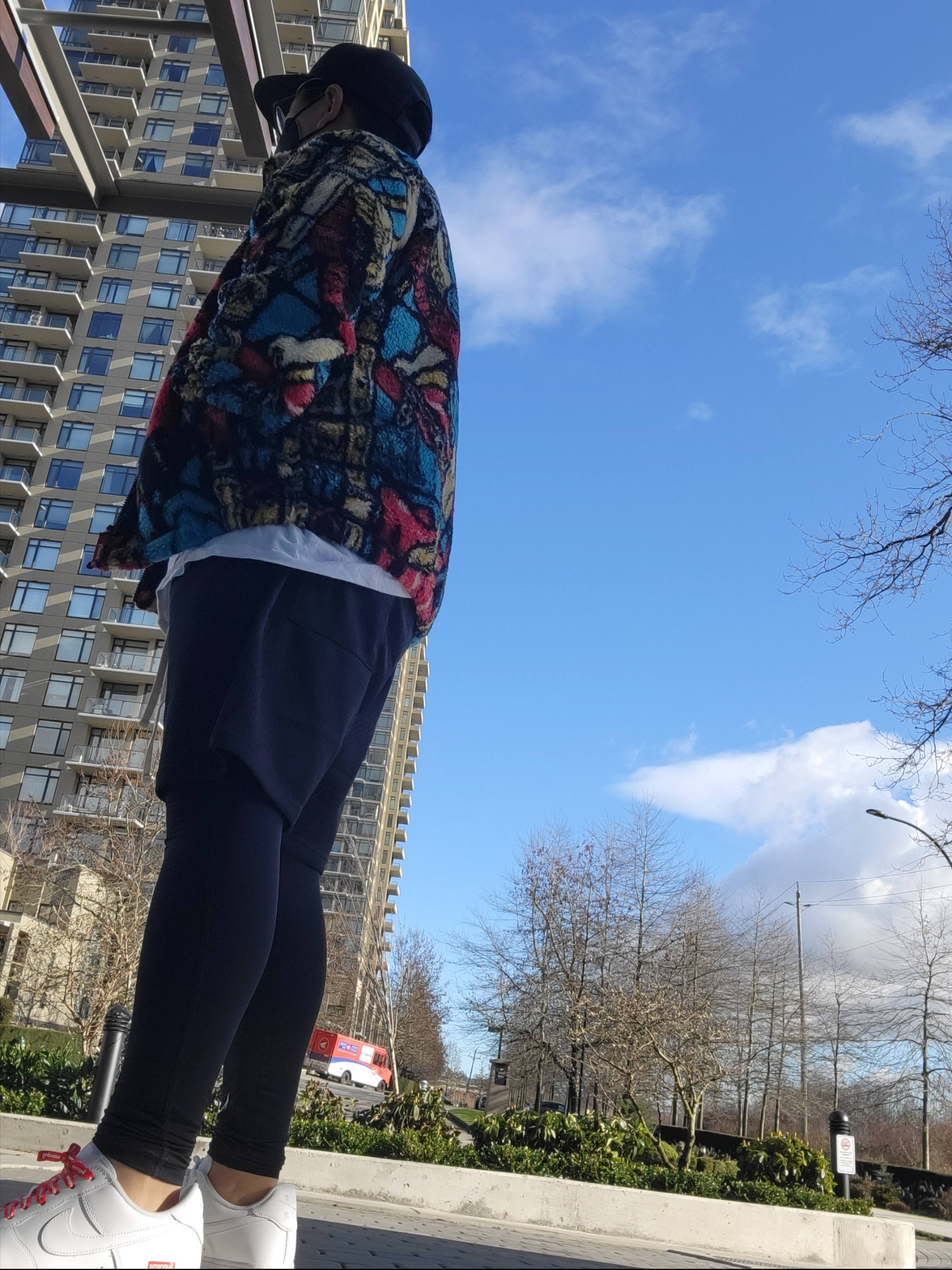 Supreme Saint Michael Fleece Jacket White - 21SS, Nike x Supreme Air Force 1 Low White 착용 스타일
