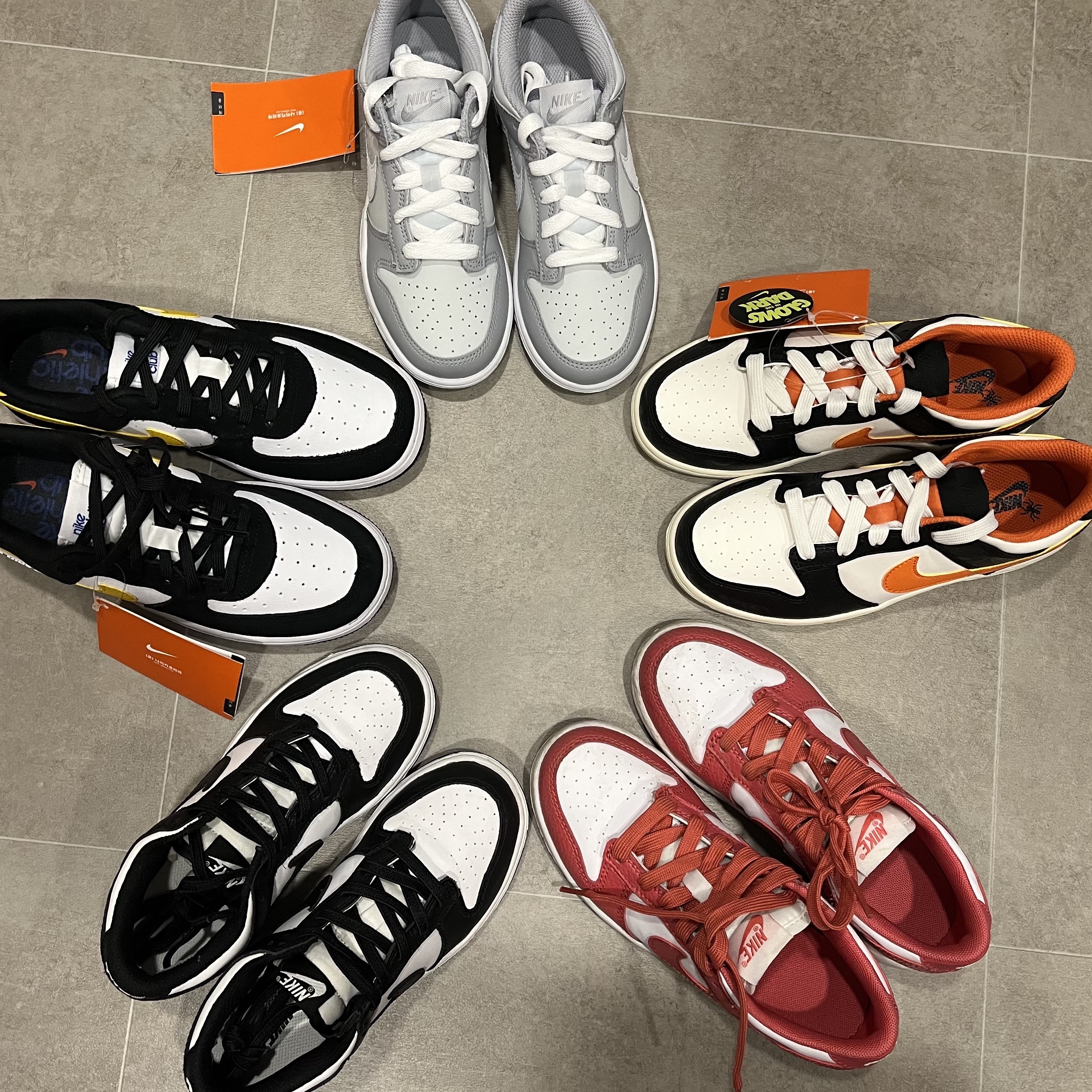 (PS) Nike Dunk Low PRM Halloween, (PS) Nike Dunk Low Black 착용 스타일