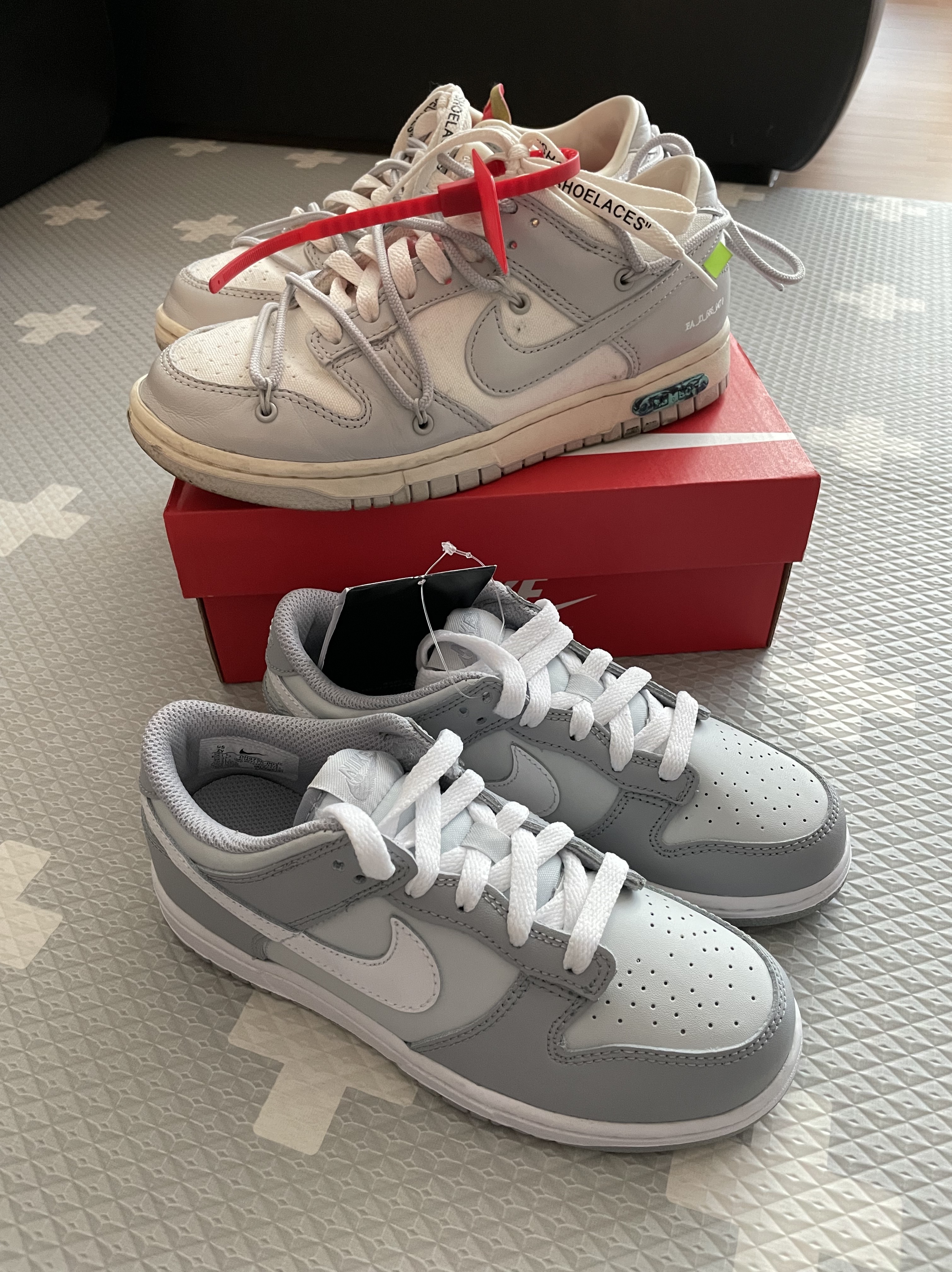 (PS) Nike Dunk Low Wolf Grey 착용 스타일 - 3