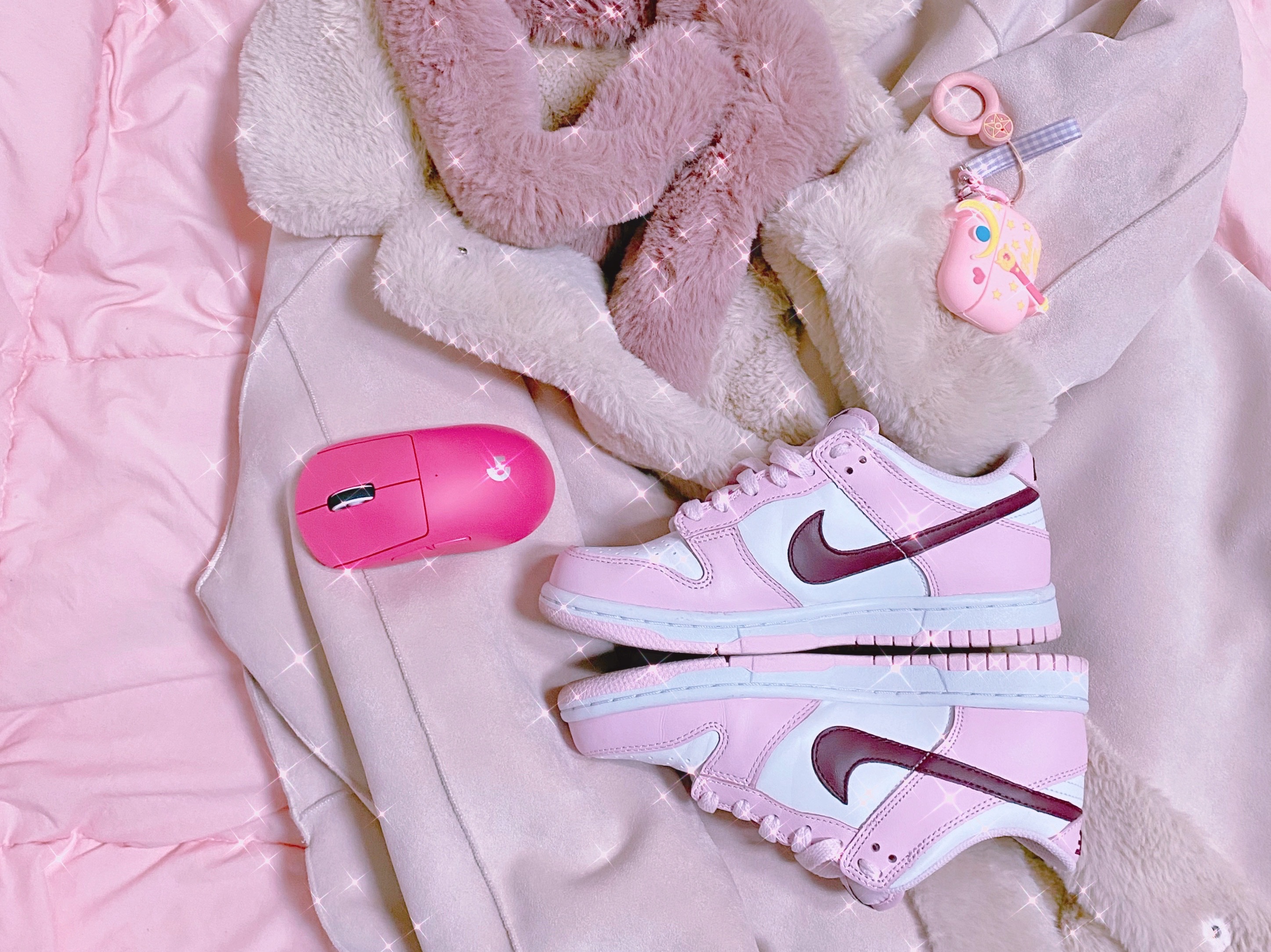 (GS) Nike Dunk Low Pink Foam 착용 스타일 - 1