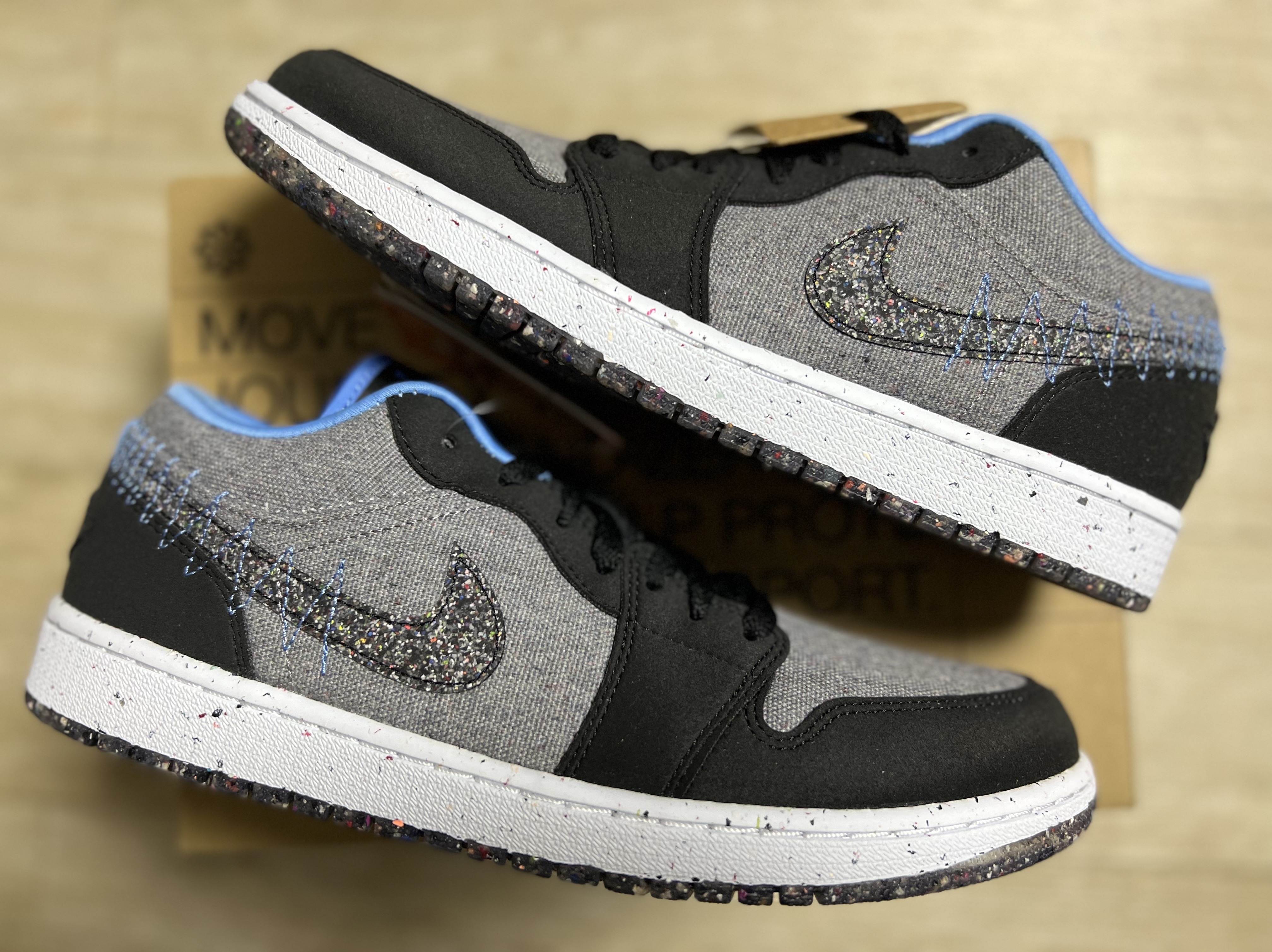 Jordan 1 Low SE Light Smoke Grey Black 착용 스타일