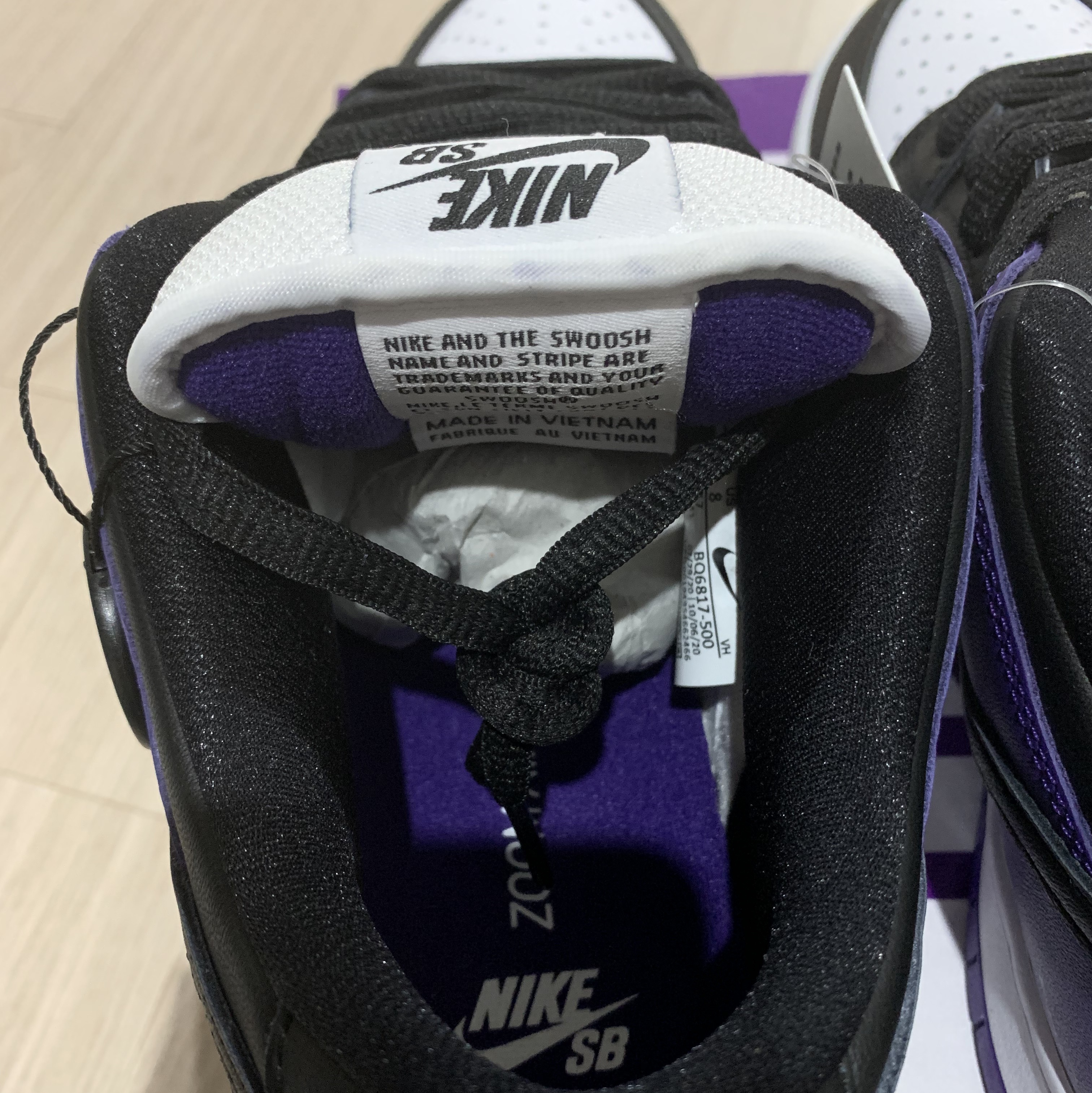 Nike SB Dunk Low Pro Court Purple 착용 스타일 - 4
