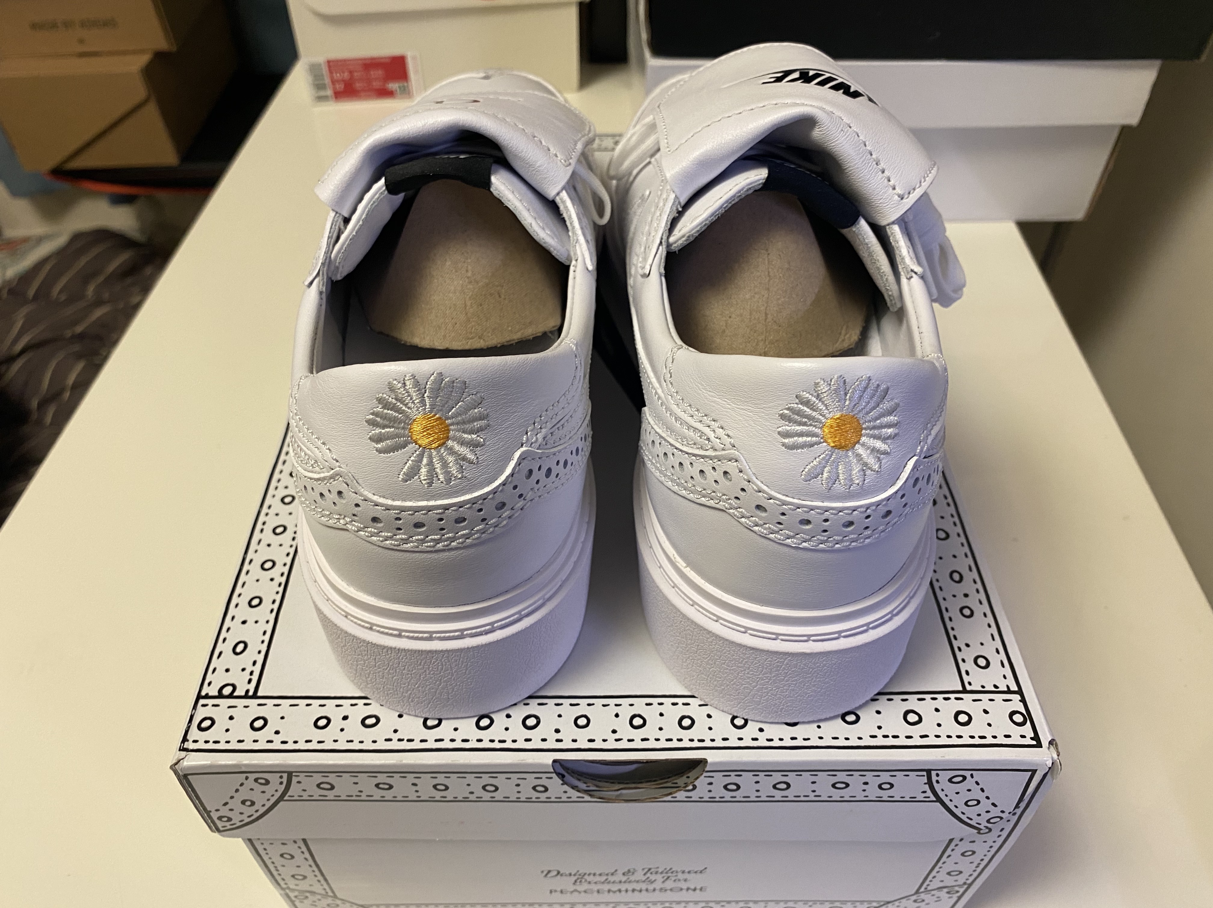 Nike x Peaceminusone Kwondo1 White 착용 스타일 - 2