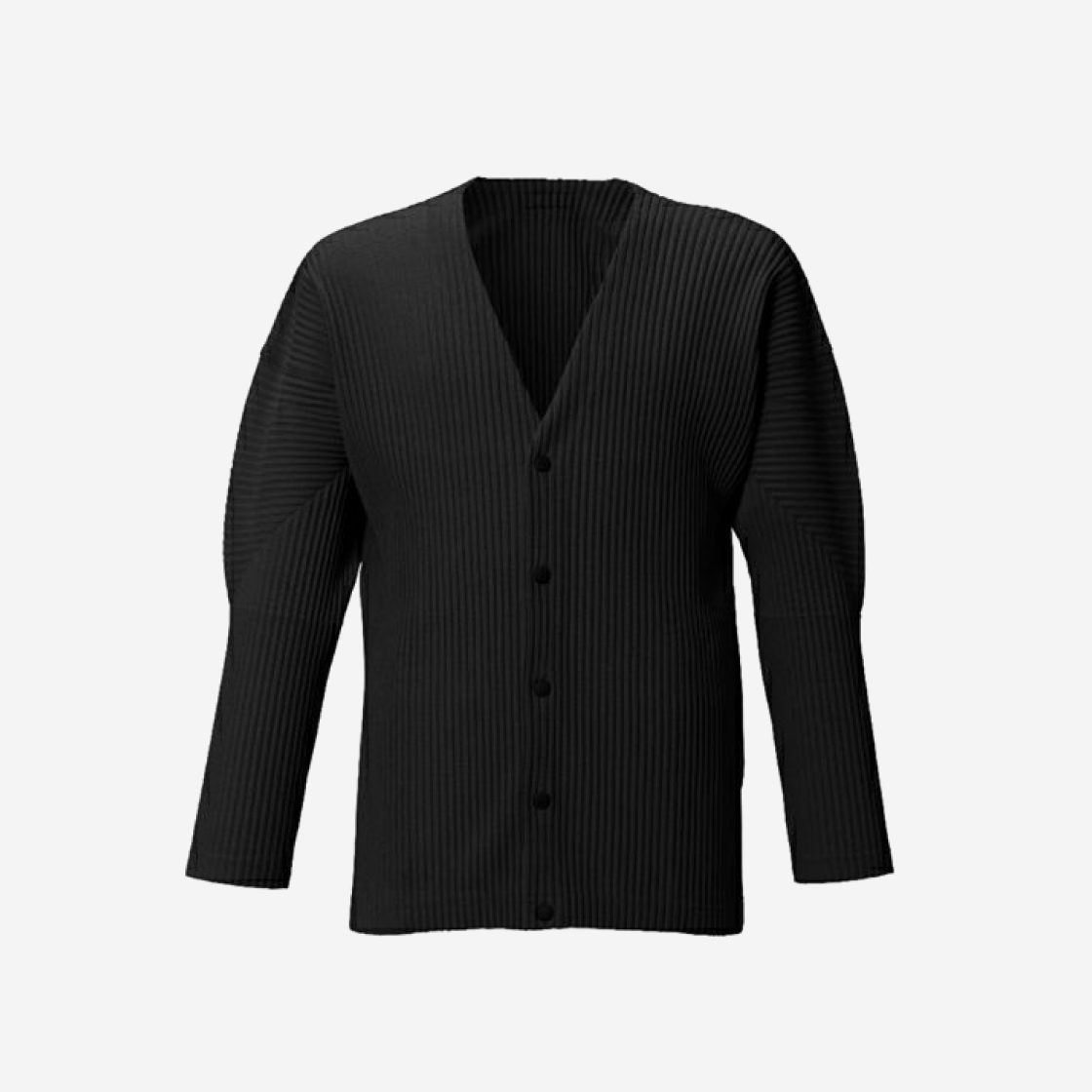 Homme Plisse Issey Miyake Basics Cardigan Black 상세 이미지 1