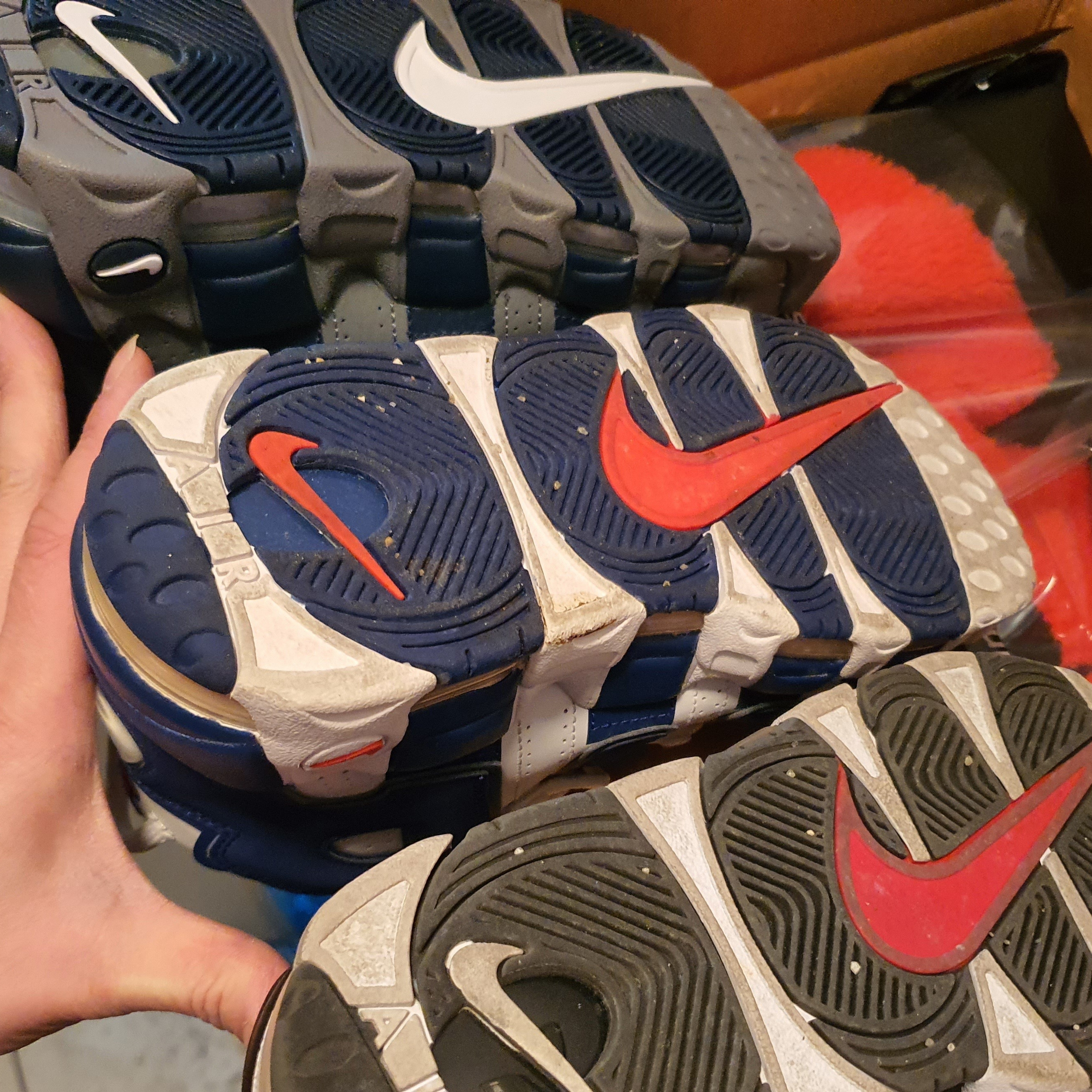Nike Air More Uptempo Scottie Pippen, Nike Air More Uptempo 96 Loud and Clear 2021 착용 스타일 - 1