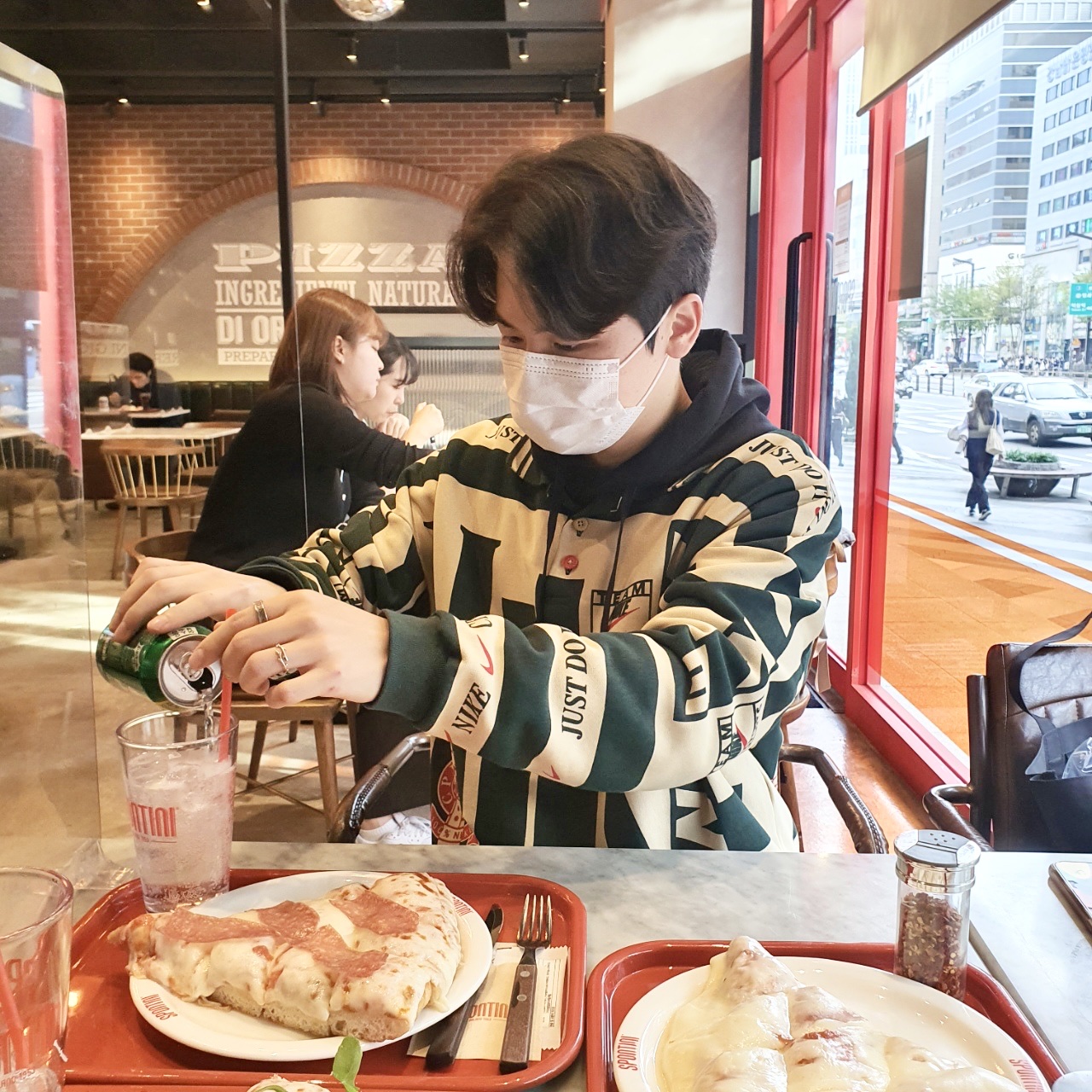 Nike x Cactus Plant Flea Market Long Sleeve Polo Natural - Asia 착용 스타일