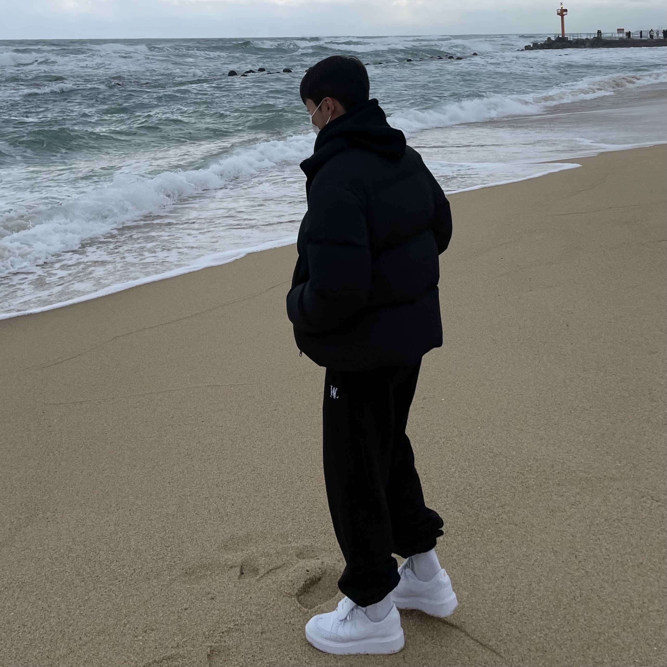 Nike x Peaceminusone Kwondo1 White 착용 스타일