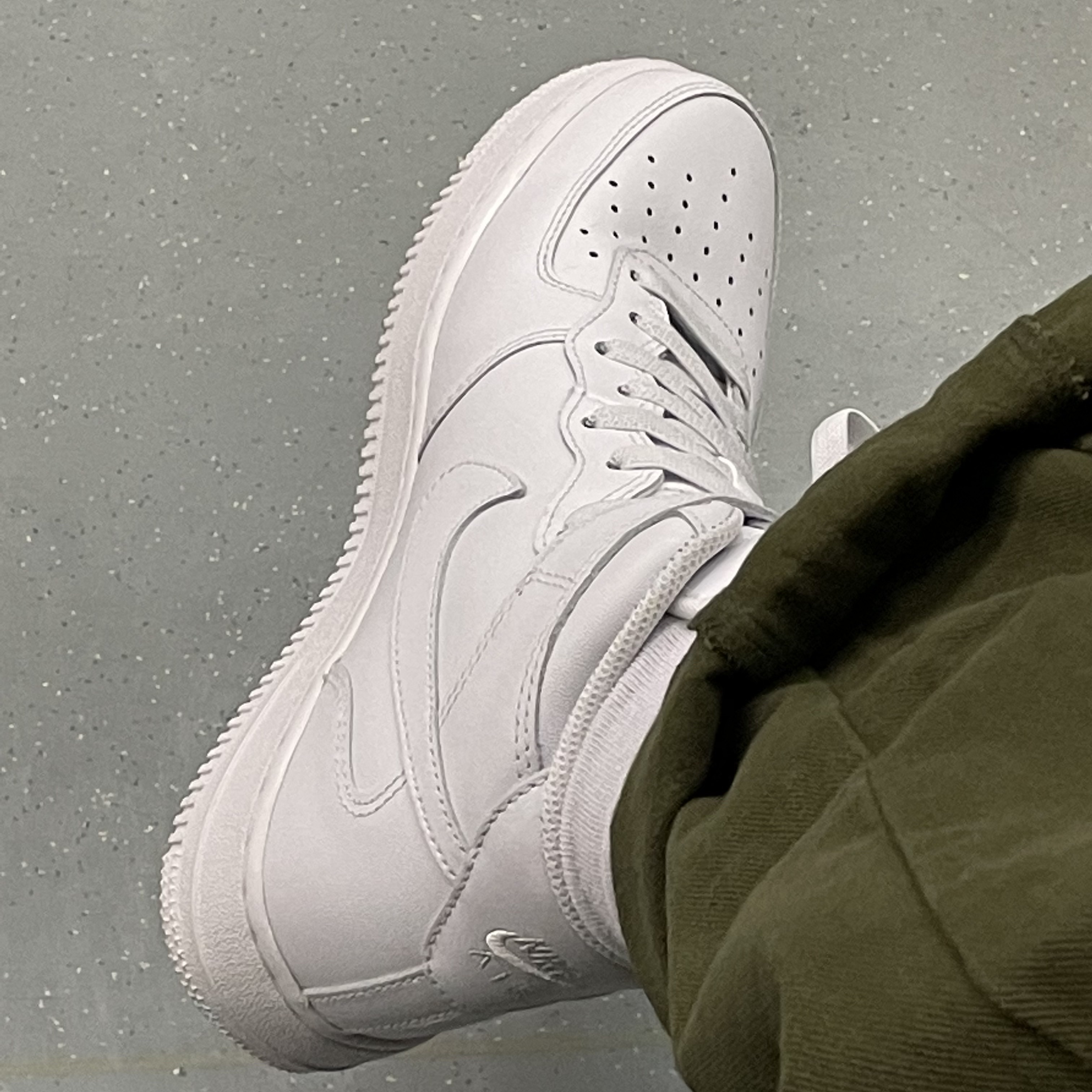 Nike Air Force 1 Mid '07 White 착용 스타일