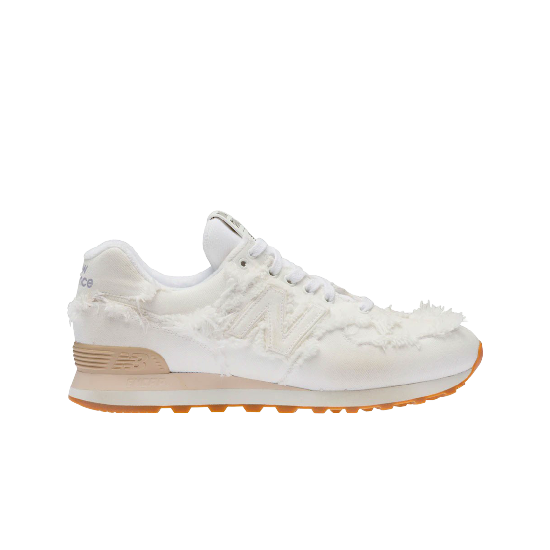 (W) 뉴발란스 x 미우 미우 574 데님 화이트((W) New Balance x Miu Miu 574 Denim White)