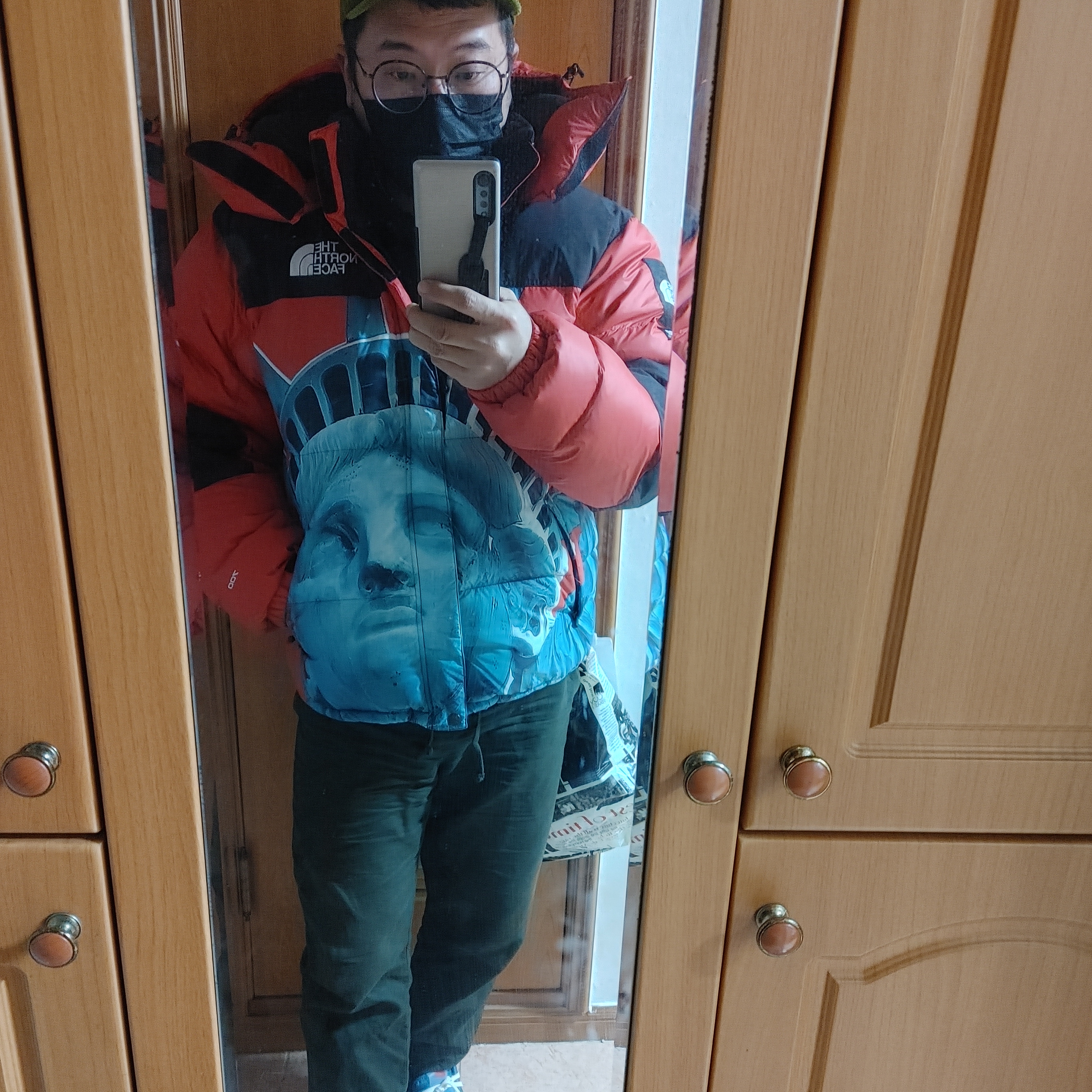 Supreme x The North Face Statue of Liberty Baltoro Jacket Red - 19FW, Nike x Drake Nocta NRG Polar Fleece Jacket - Asia 착용 스타일