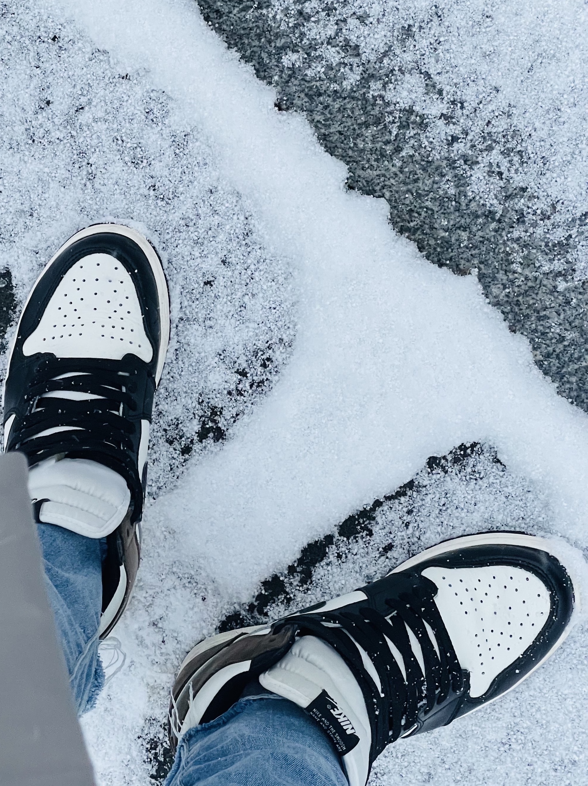 Jordan 1 Retro High OG Black Mocha 착용 스타일 - 1