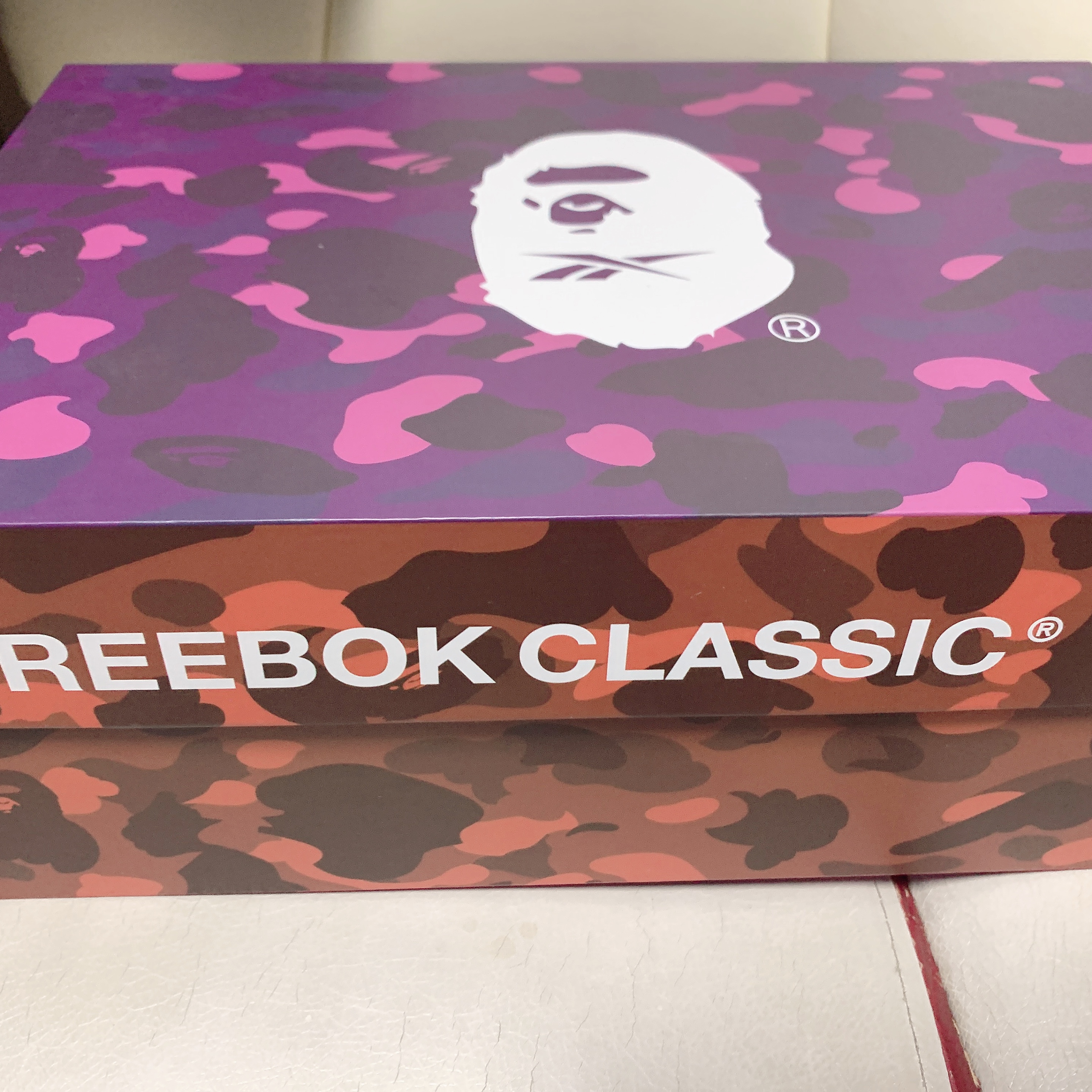 Reebok x BAPE Club C 85 White Contrast Stitch 착용 스타일 - 1