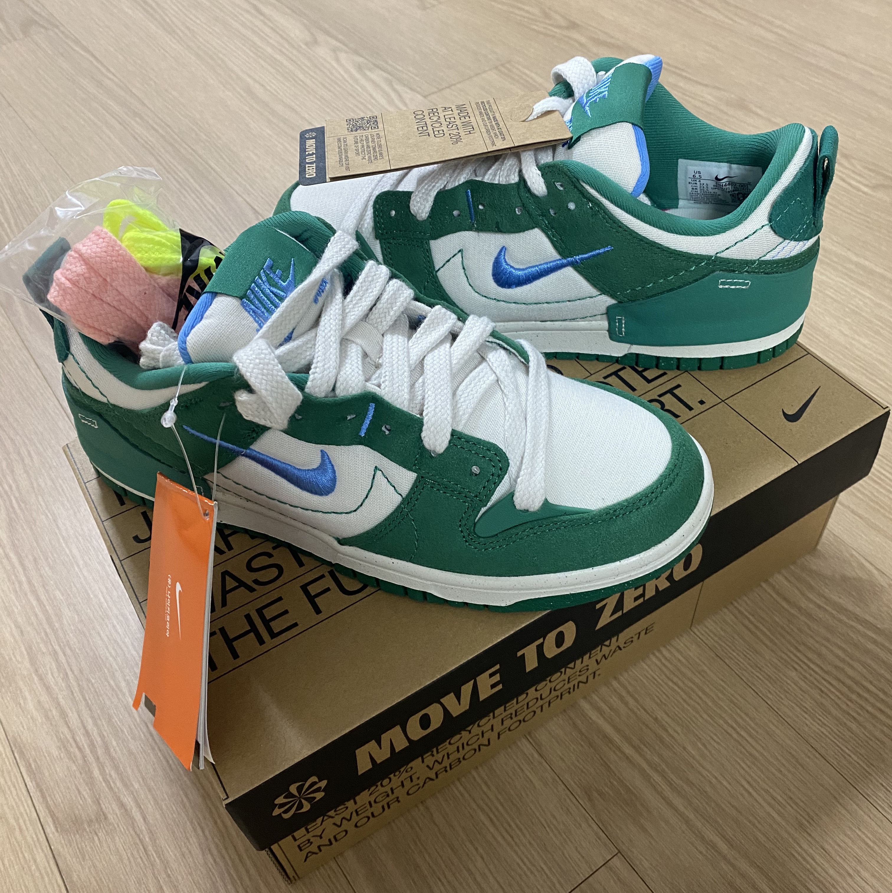(W) Nike Dunk Low Disrupt 2 Phantom University Blue 착용 스타일