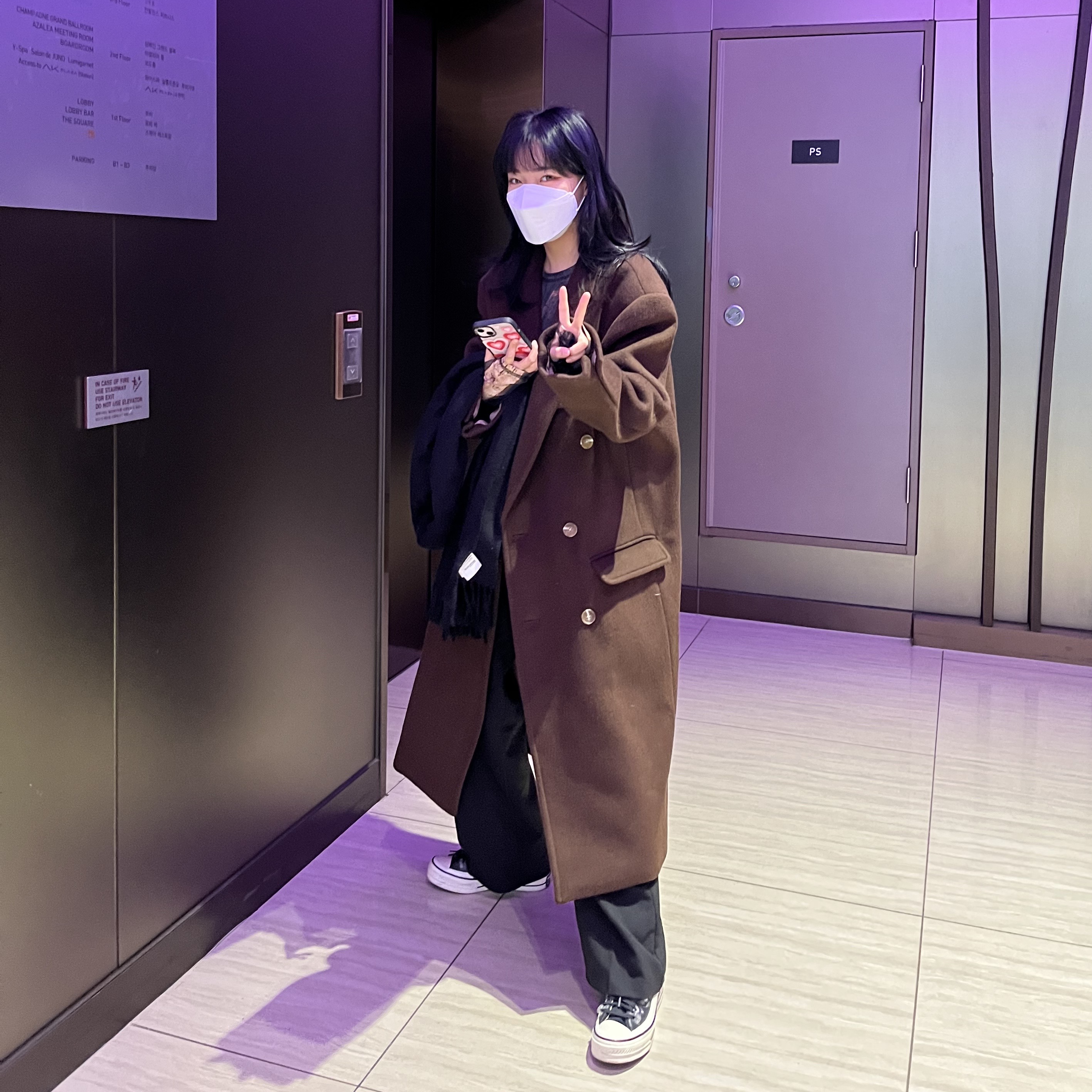 Converse x Kim Jones Chuck 70 Utility Wave High Black, Acne Studios Canada Narrow New Wool Muffler Black 착용 스타일
