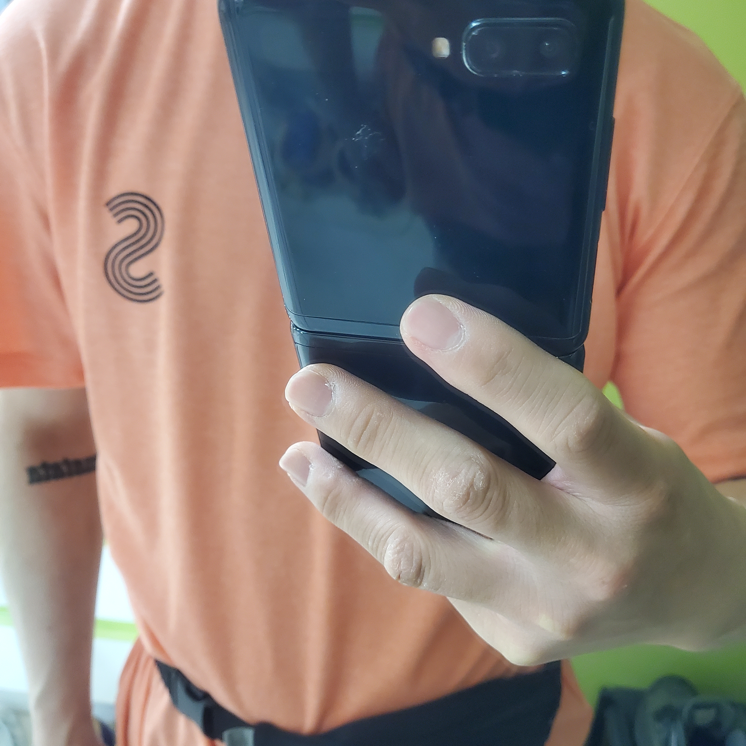 IAB Studio x JTBC 2021 Life Plus Seoul Marathon Pack Orange 착용 스타일 - 1