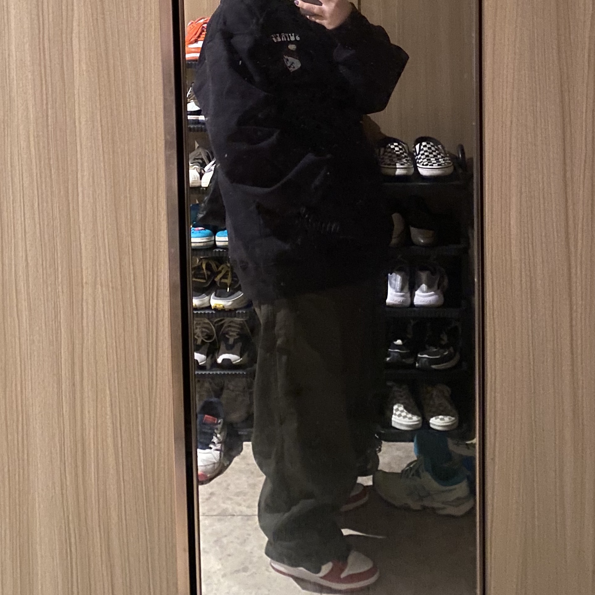 Supreme Snowman Hooded Sweatshirt Black - 21FW, Nike SB Dunk Low Pro Chicago 착용 스타일