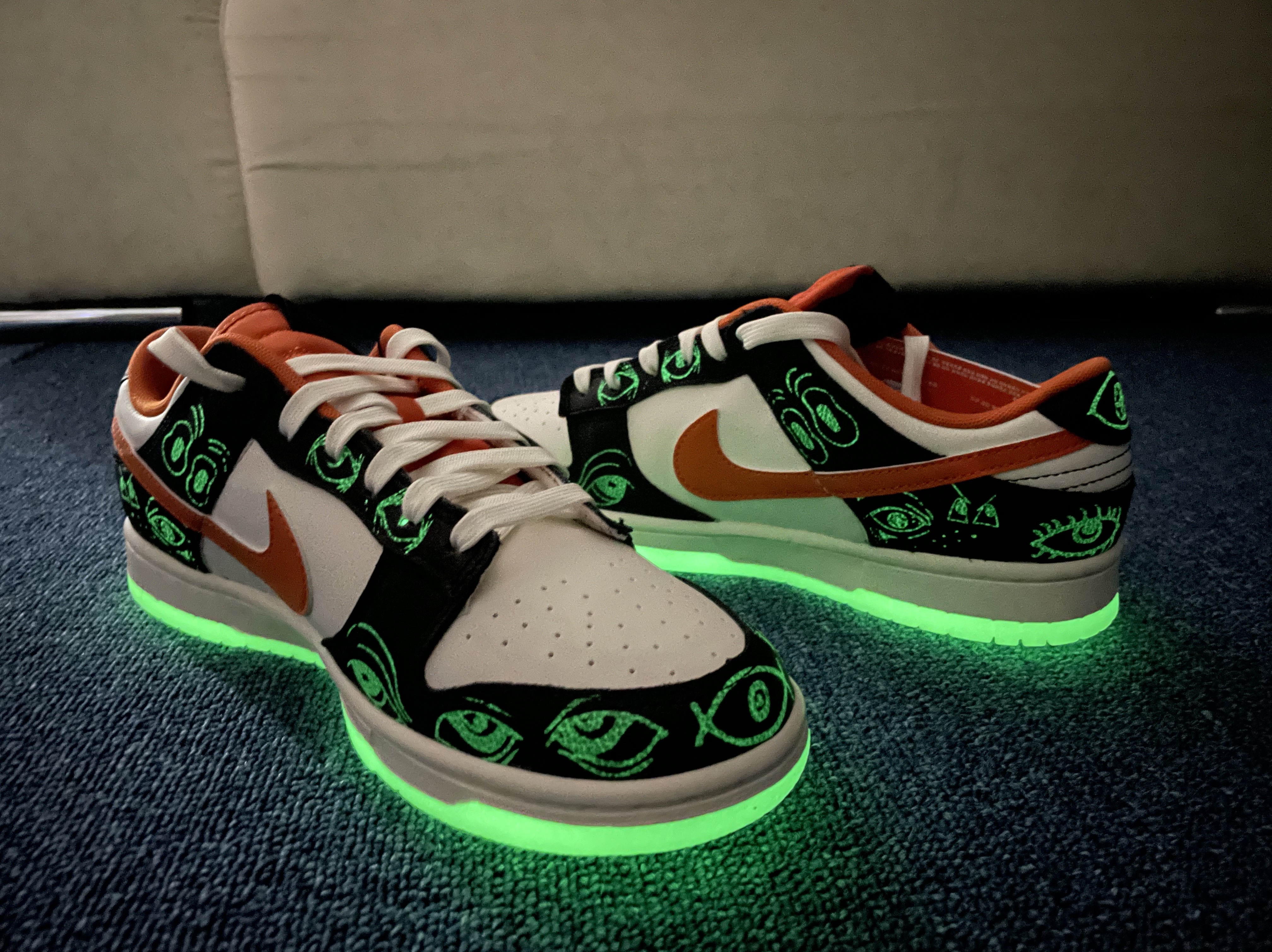 Nike Dunk Low Retro PRM Halloween 착용 스타일 - 3