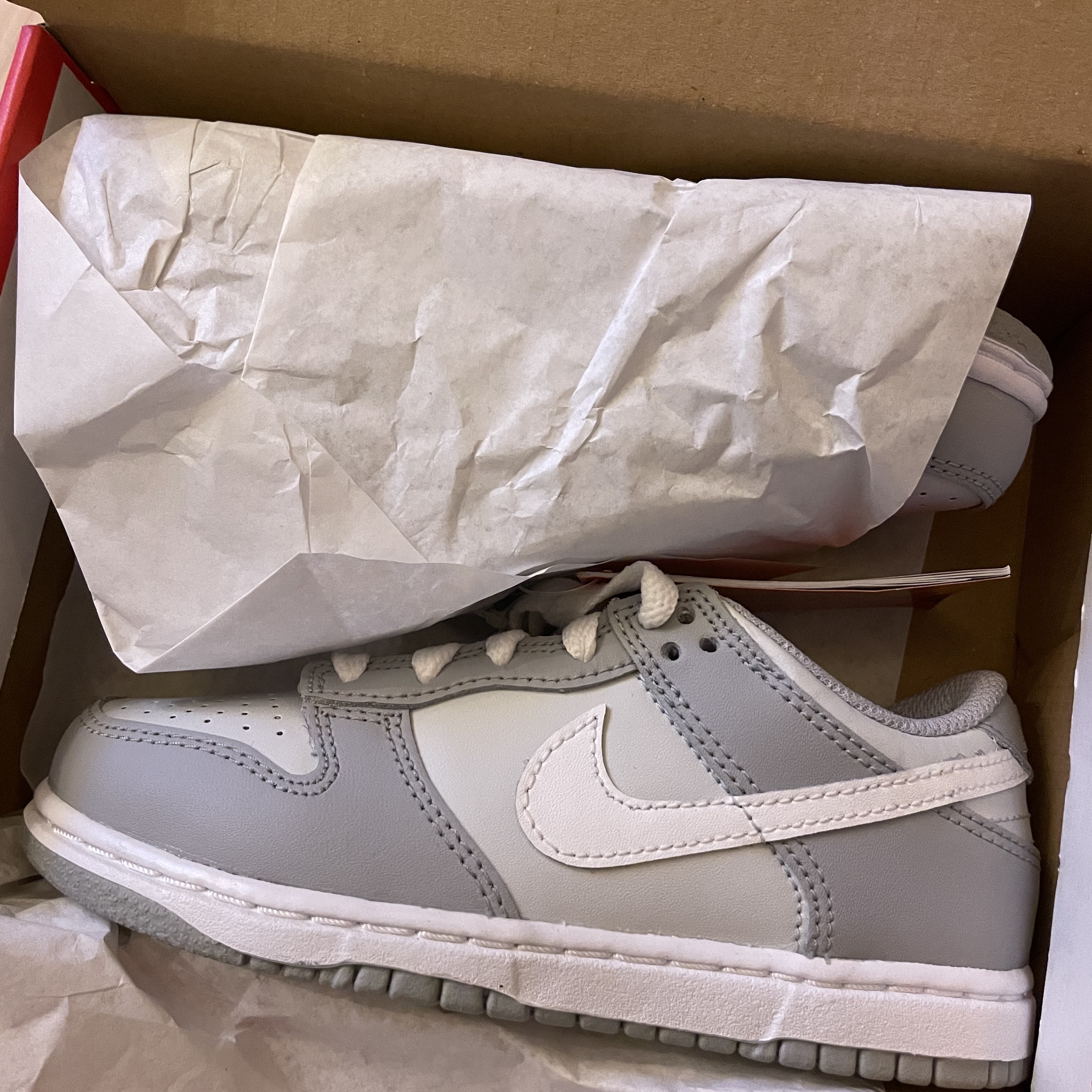 (PS) Nike Dunk Low Wolf Grey 착용 스타일 - 1