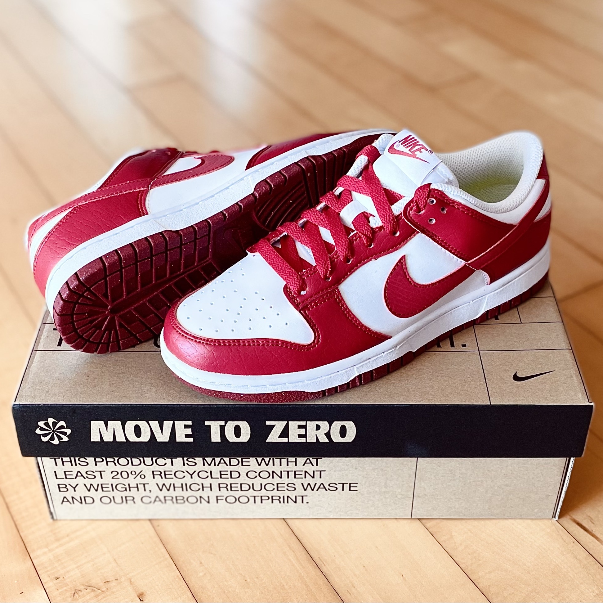(W) Nike Dunk Low Next Nature Gym Red 착용 스타일