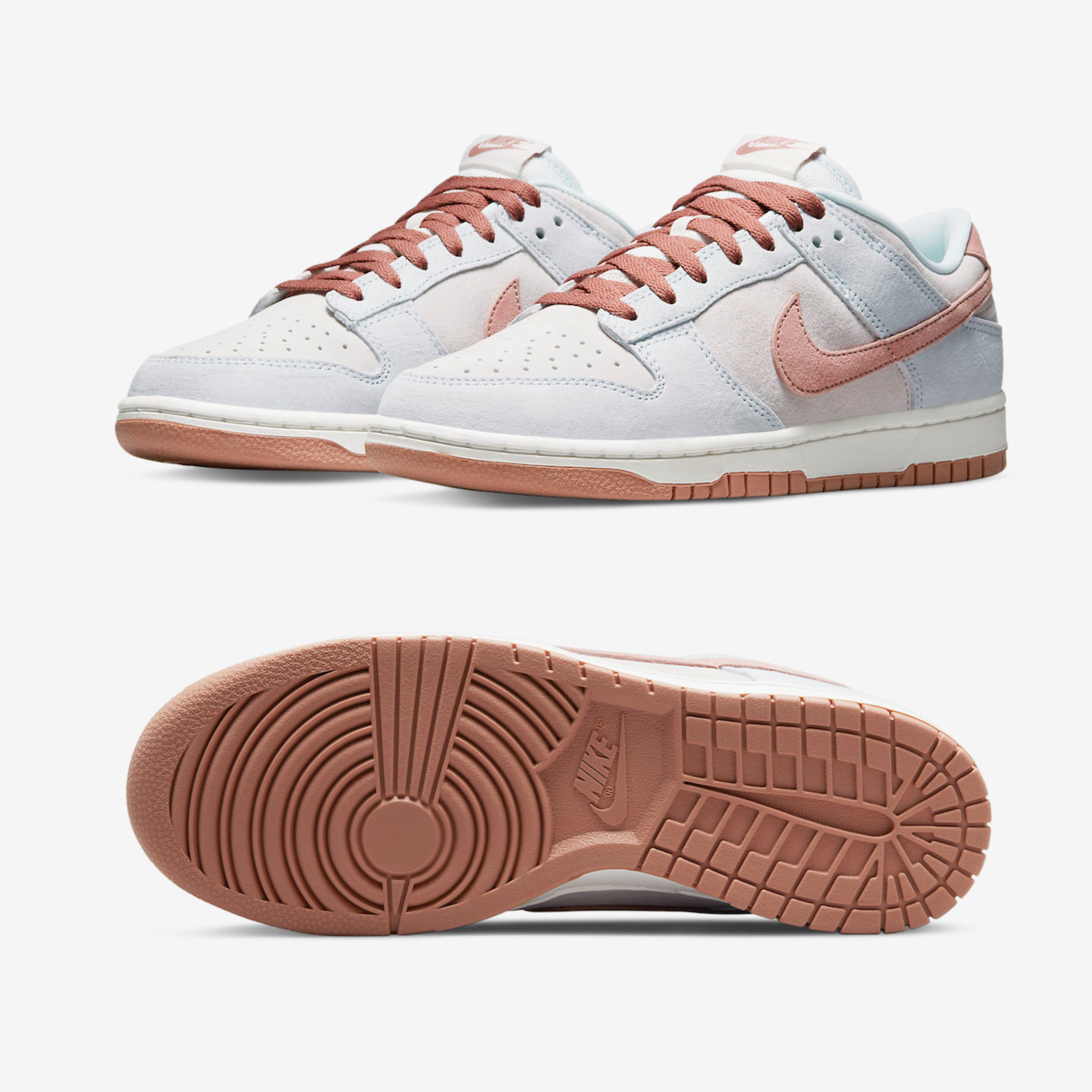 Nike Dunk Low Retro PRM Fossil Rose 착용 스타일 - 2
