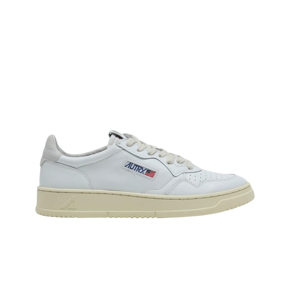 Autry Medalist Low Leather Sneakers White Grey 상세 이미지 1