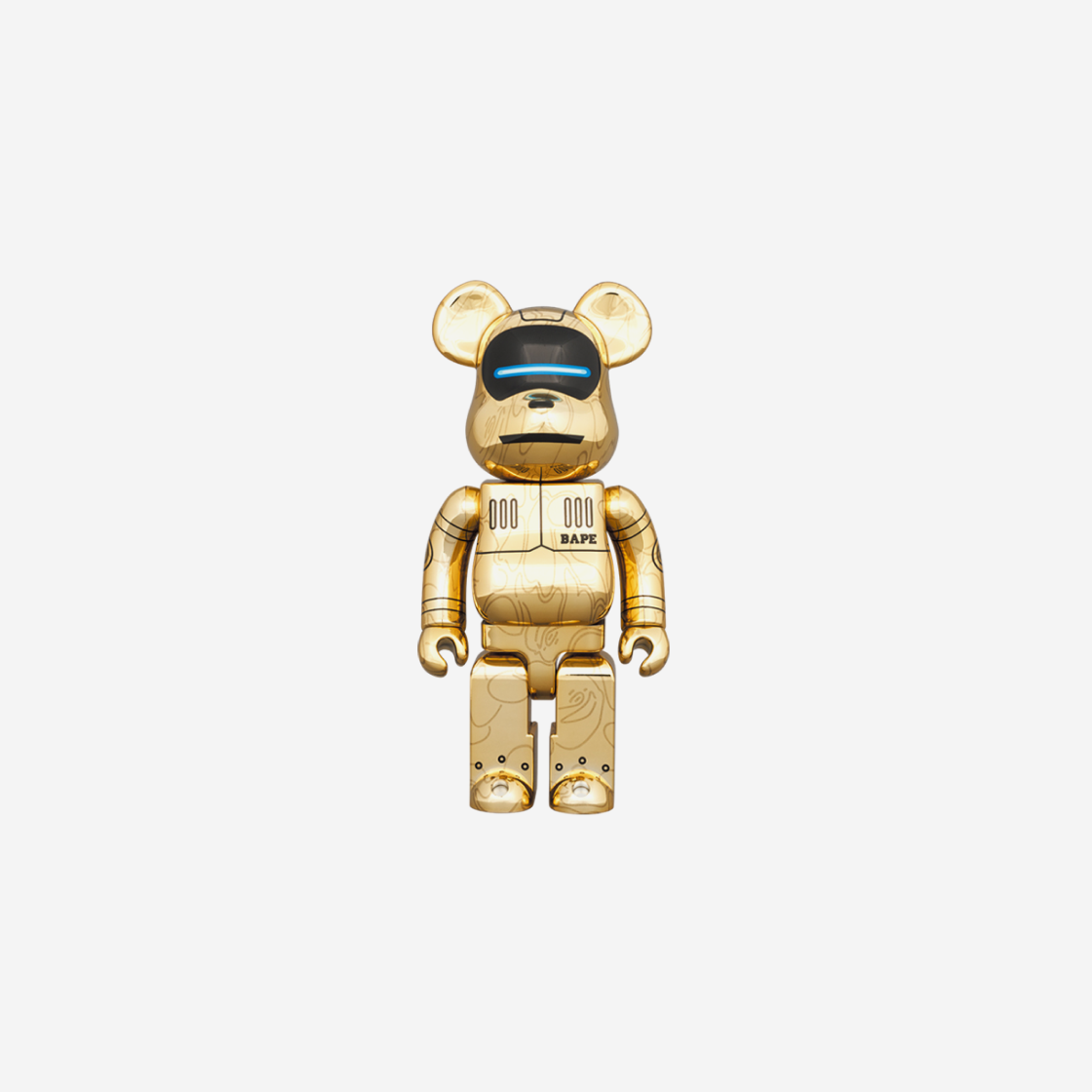 베어브릭 x 베이프 x 하지메 소라야마 베이비 마일로 100% & 400% 세트 골드 | Bearbrick | KREAM