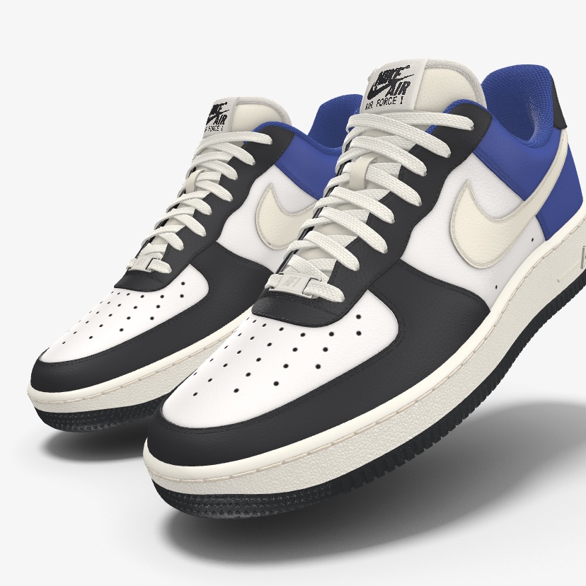 Jordan 1 x Travis Scott x Fragment Retro Low OG SP Military Blue 착용 스타일 - 2