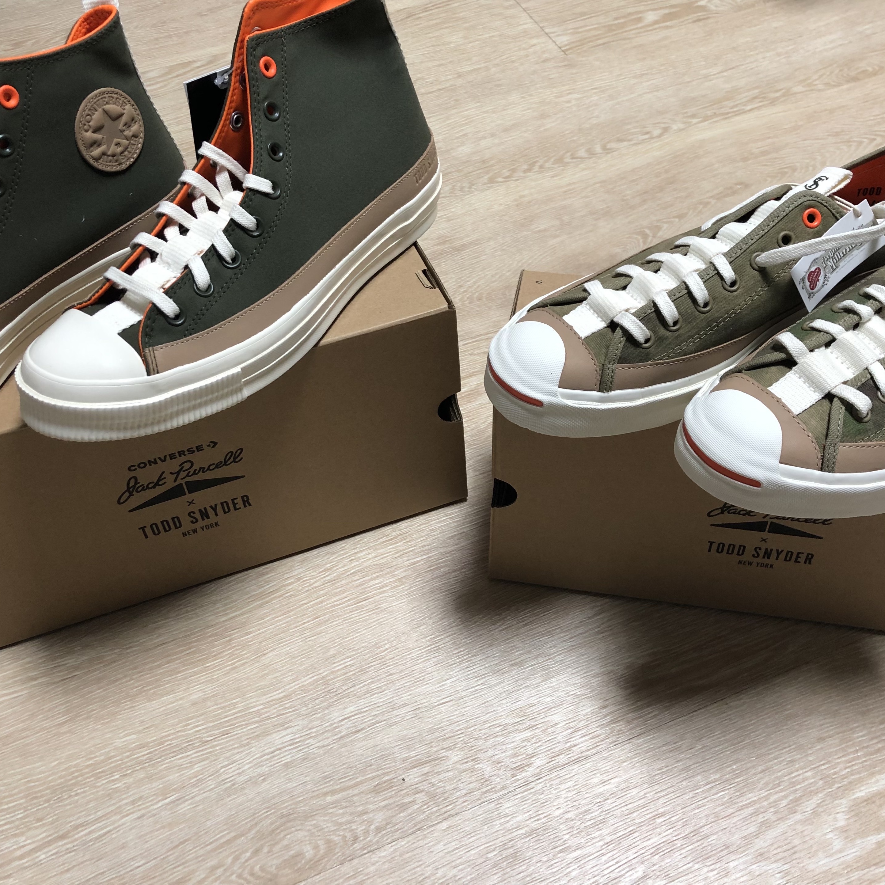 Converse x Todd Snyder Chuck 70 Deep Depth, Converse x Todd Snyder Jack Purcell Elmwoord 착용 스타일