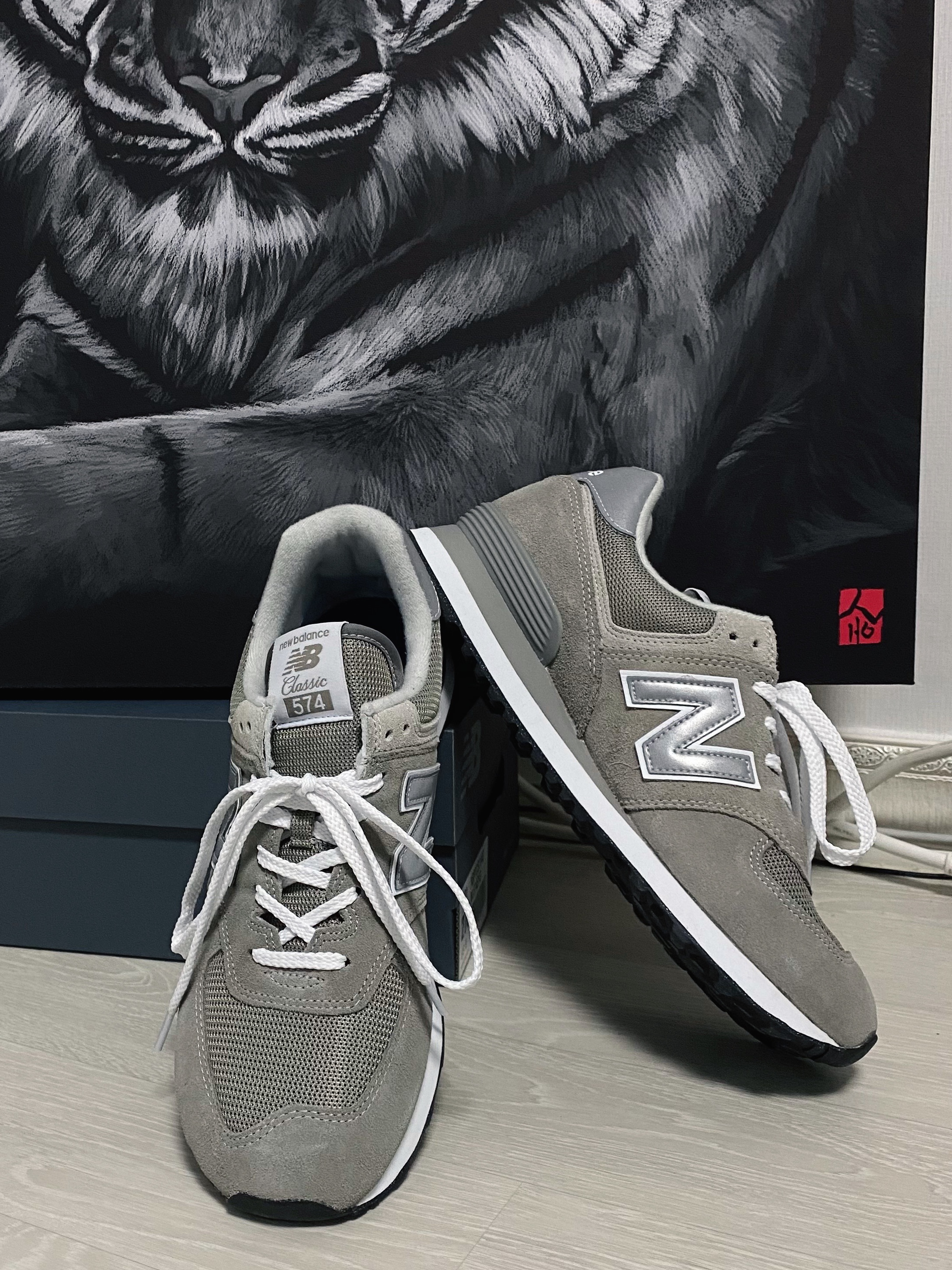 New Balance 574 Worn By Anyone Grey - D Standard 착용 스타일 - 2