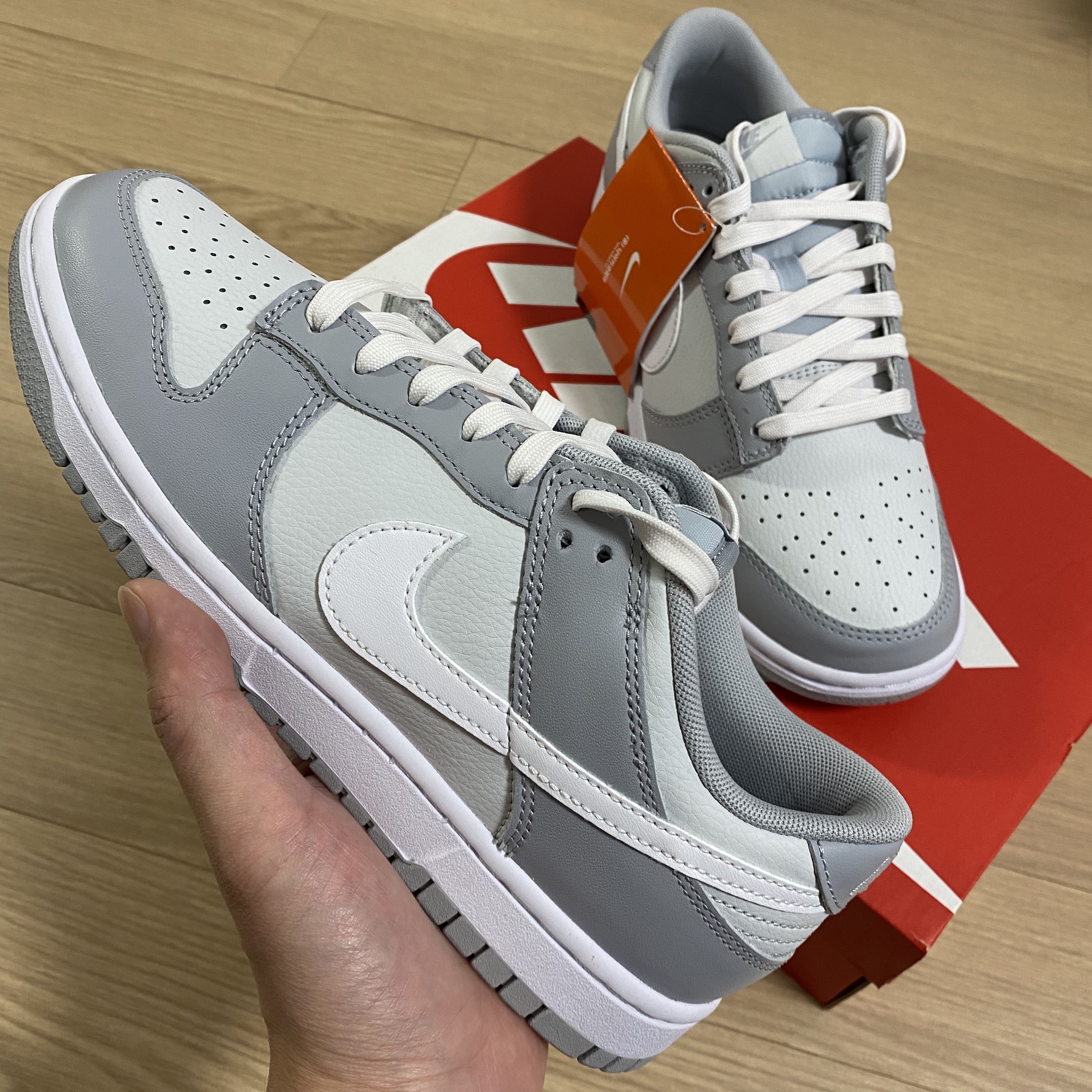 Nike Dunk Low Retro Wolf Grey 착용 스타일