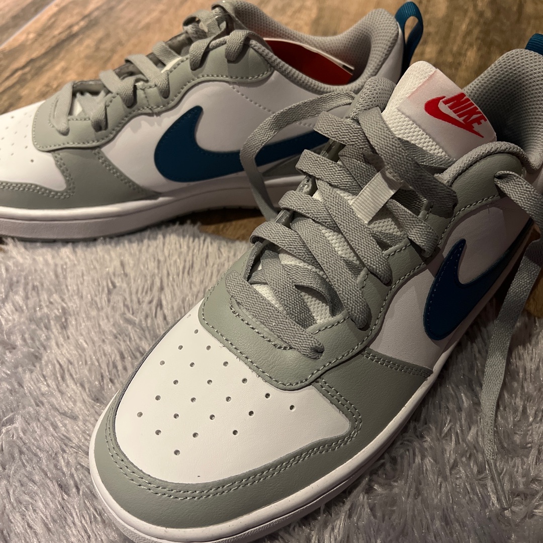 (GS) Nike Court Borough Low 2 Light Smoke Grey 착용 스타일