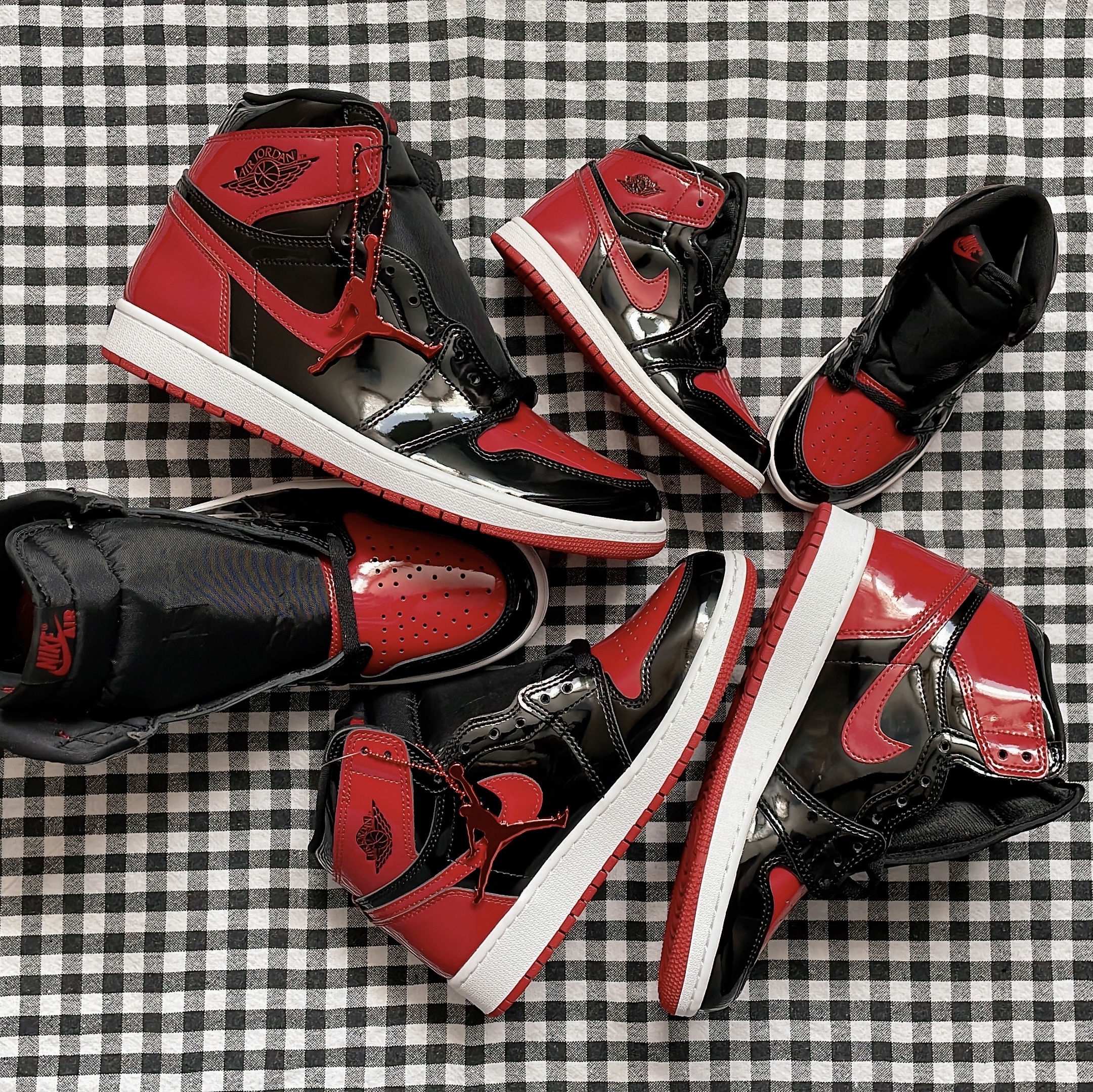 Jordan 1 Retro High OG Patent Bred 착용 스타일