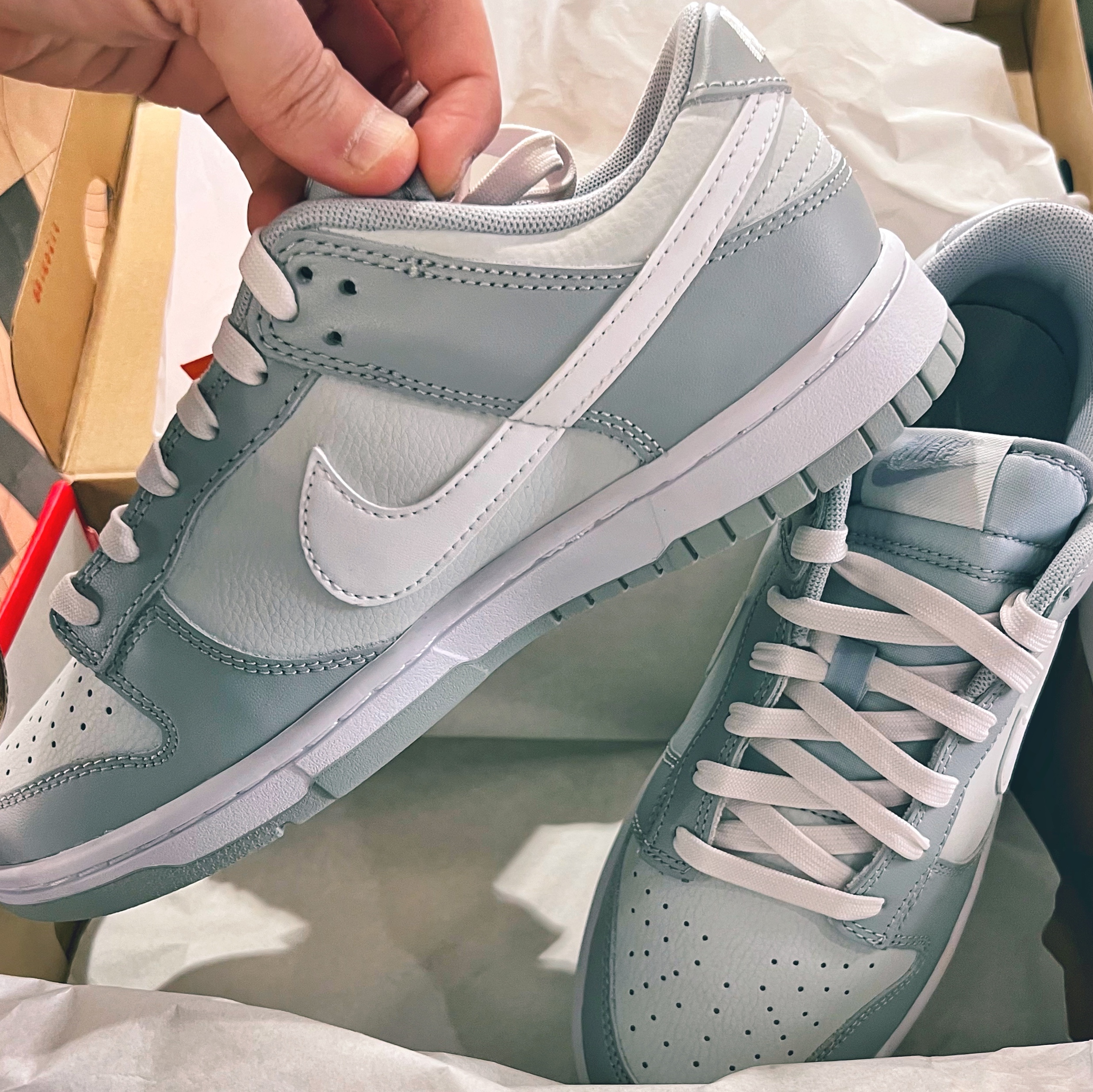 Nike Dunk Low Retro Wolf Grey 착용 스타일