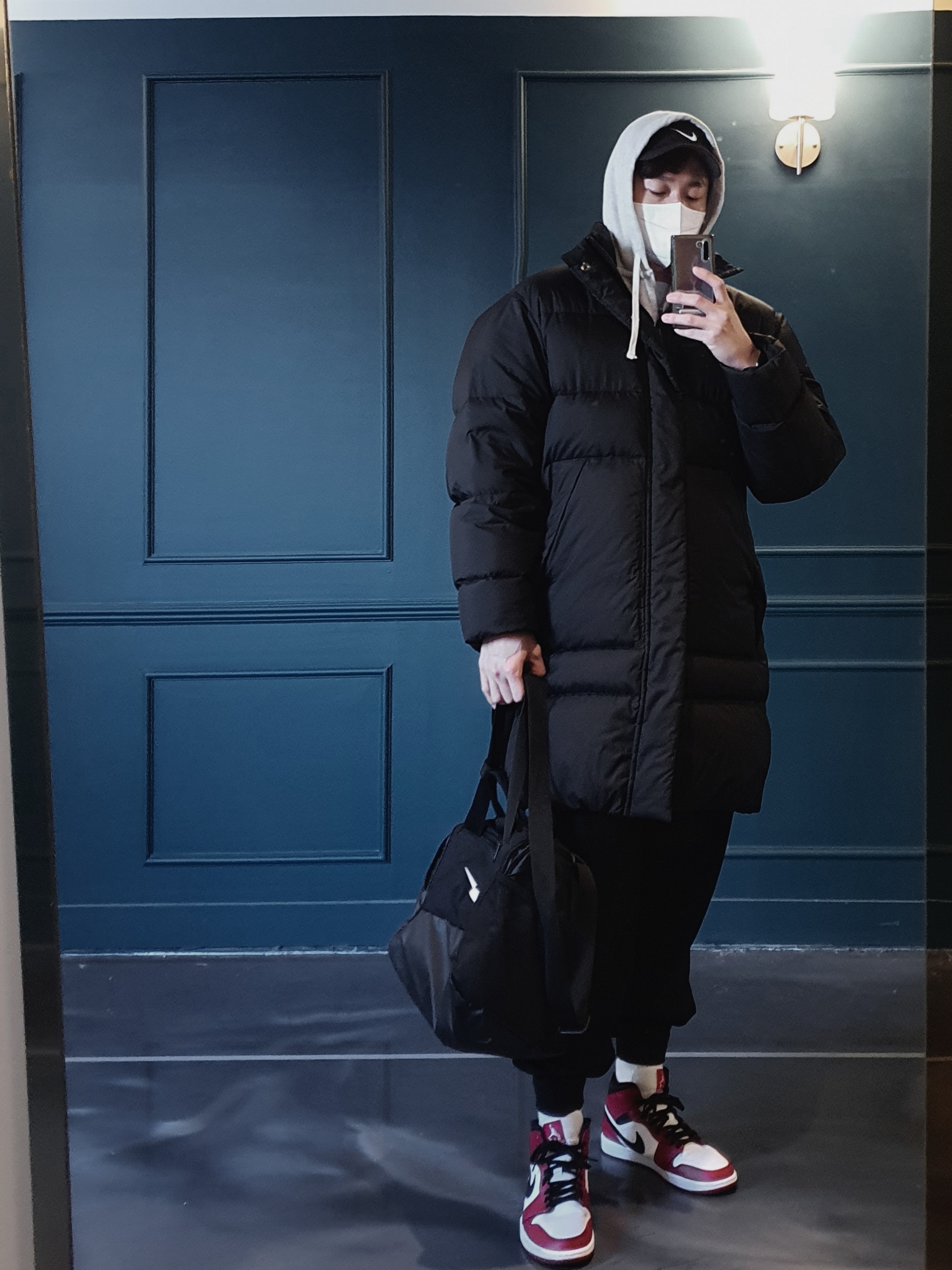 Jordan 1 Mid Chicago 2020 착용 스타일 - 2