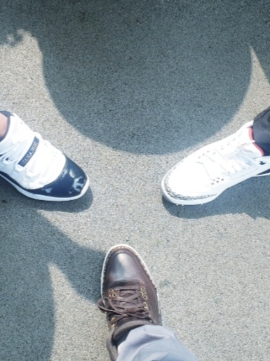 Jordan 13 Retro Golf White Navy Blue, Jordan 11 Retro Low Golf Concord 착용 스타일 - 2
