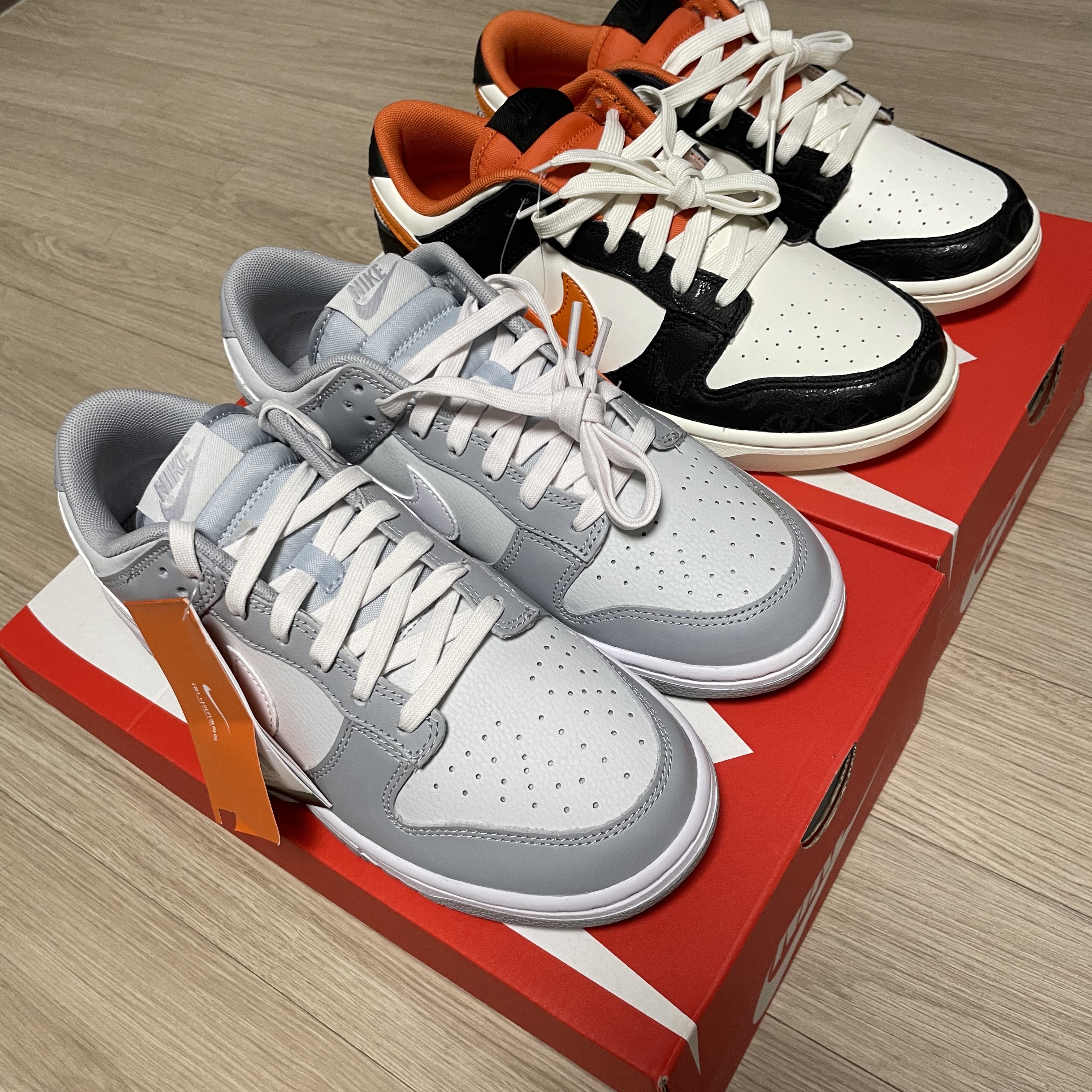 Nike Dunk Low Retro Wolf Grey 착용 스타일 - 3