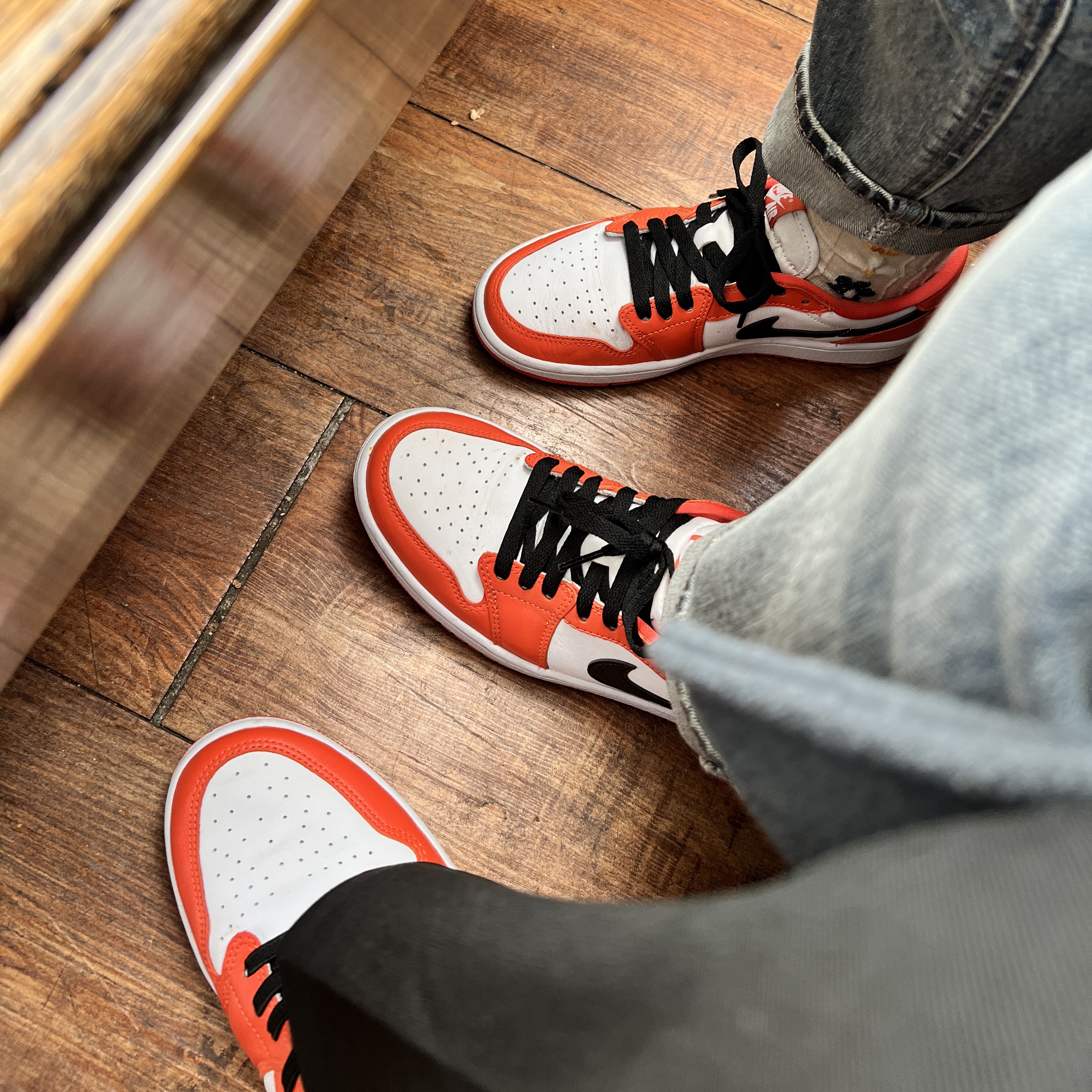 Jordan 1 Low OG Starfish, (W) Jordan 1 Low OG Starfish 착용 스타일