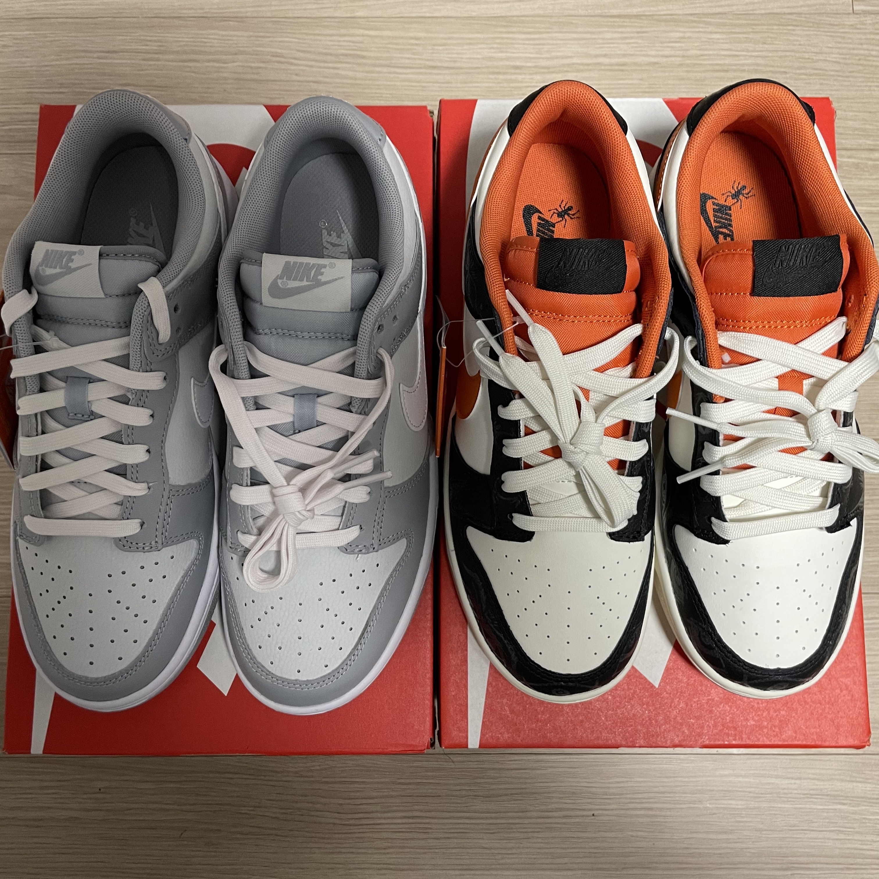 Nike Dunk Low Retro Wolf Grey 착용 스타일 - 4