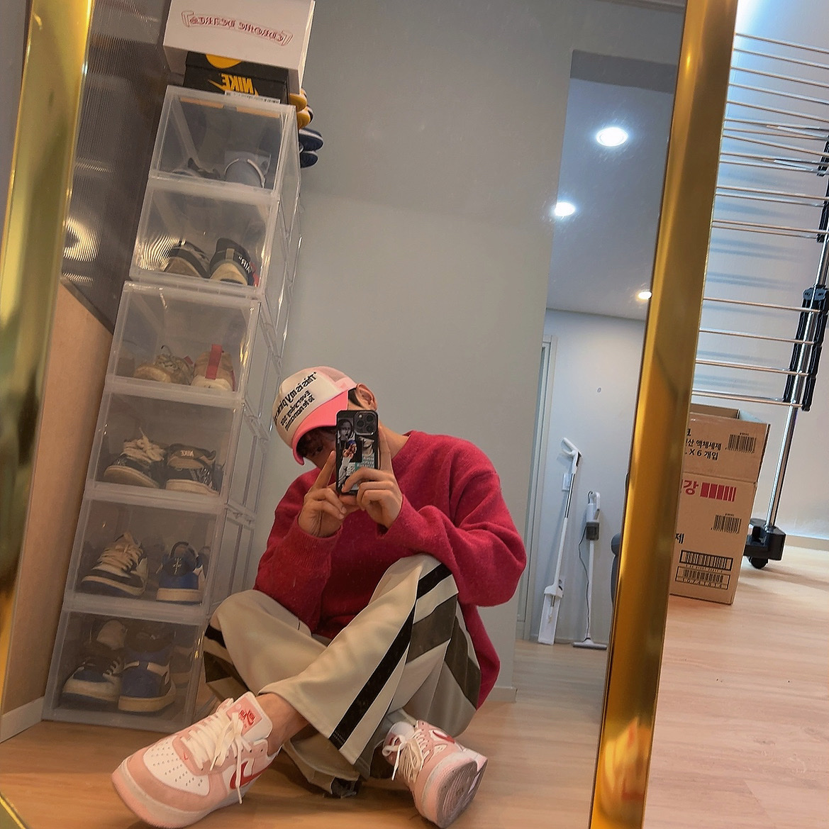 Nike Air Force 1 '07 QS Valentine's Day 착용 스타일