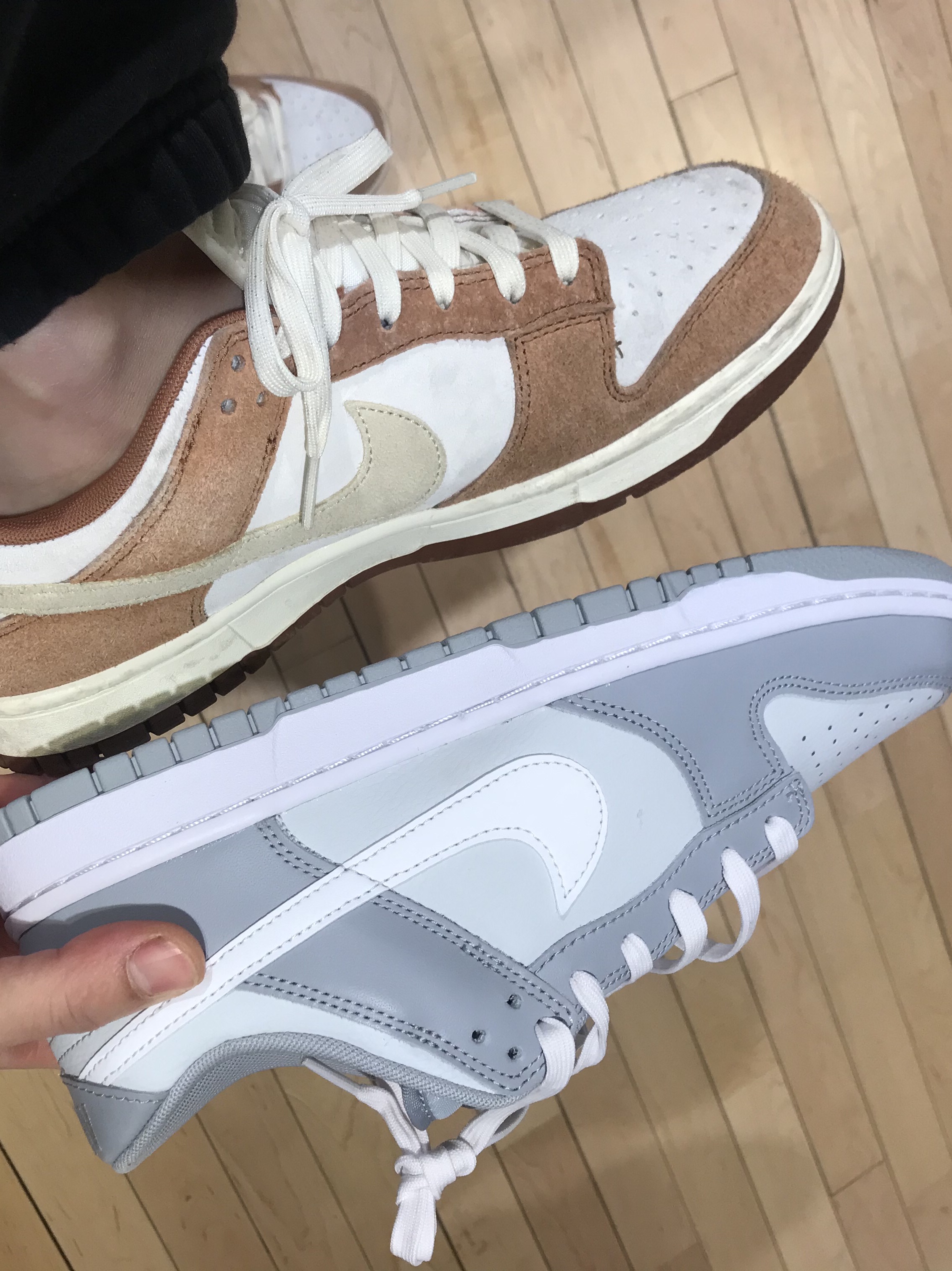Nike Dunk Low Retro Wolf Grey 착용 스타일 - 5
