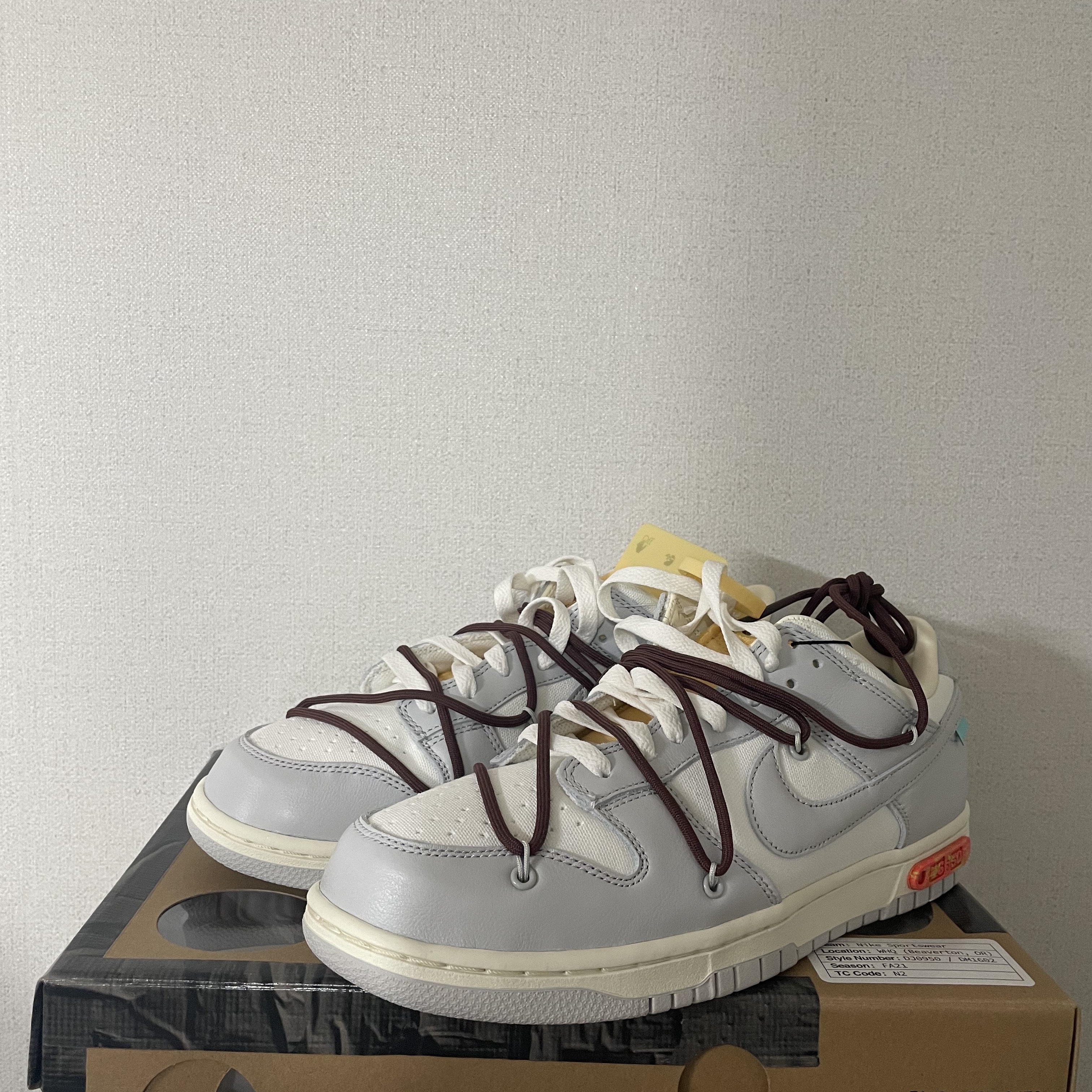 Nike x Off-White Dunk Low The 50 - Lot 46 착용 스타일