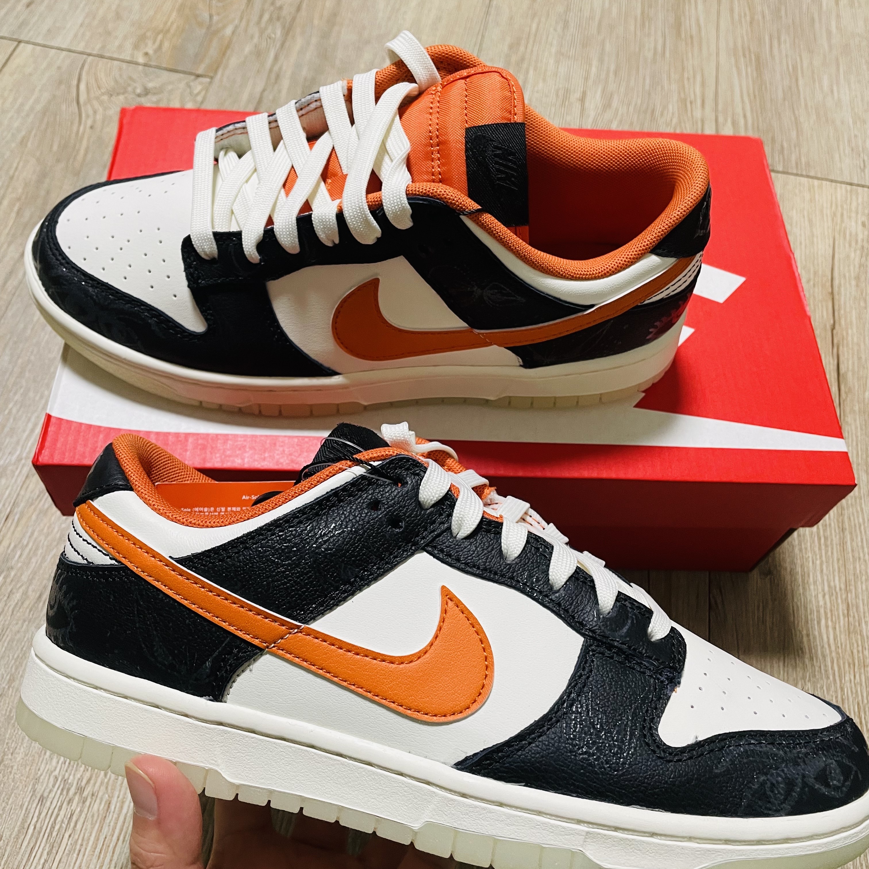Nike Dunk Low Retro PRM Halloween 착용 스타일 - 1