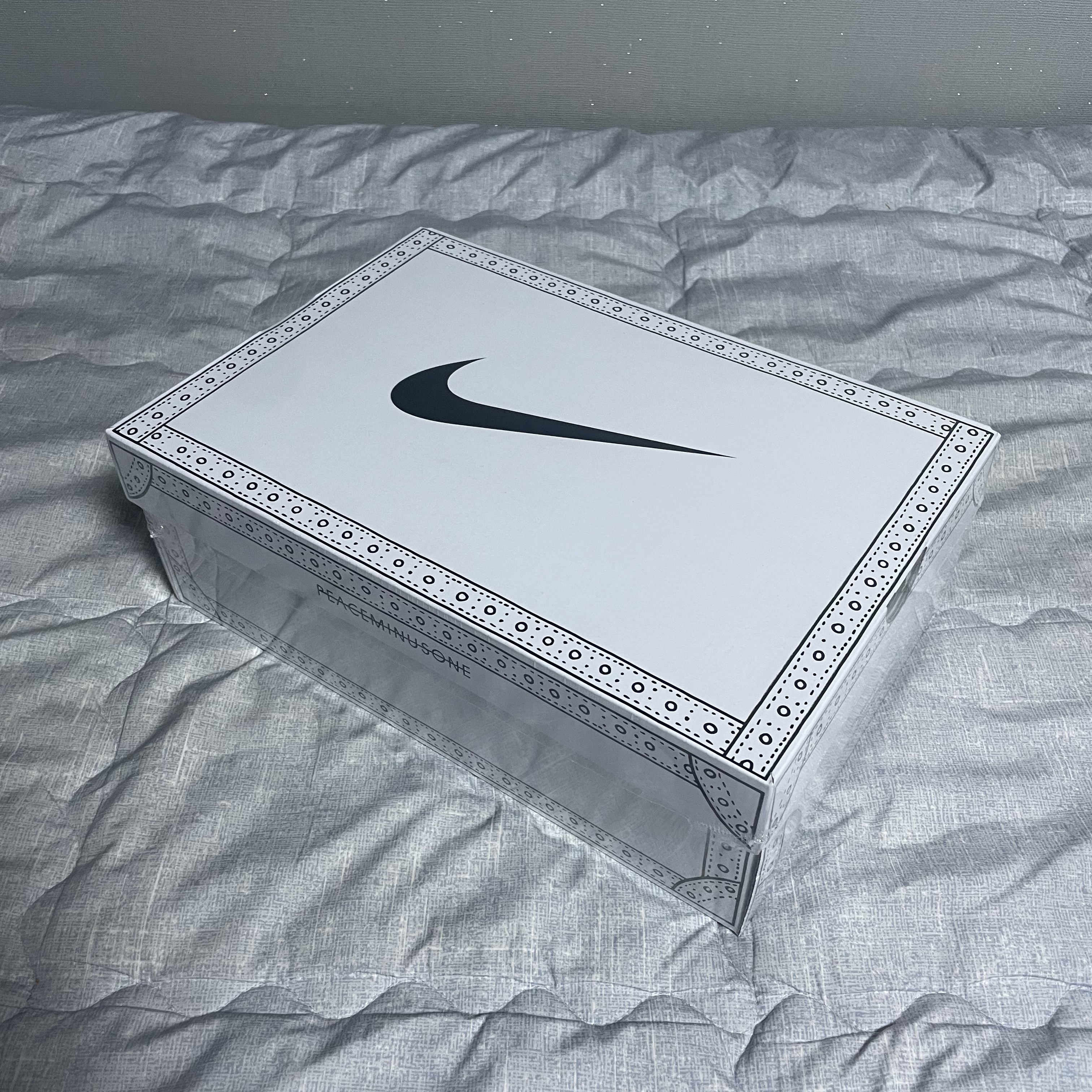 Nike x Peaceminusone Kwondo1 White 착용 스타일 - 3