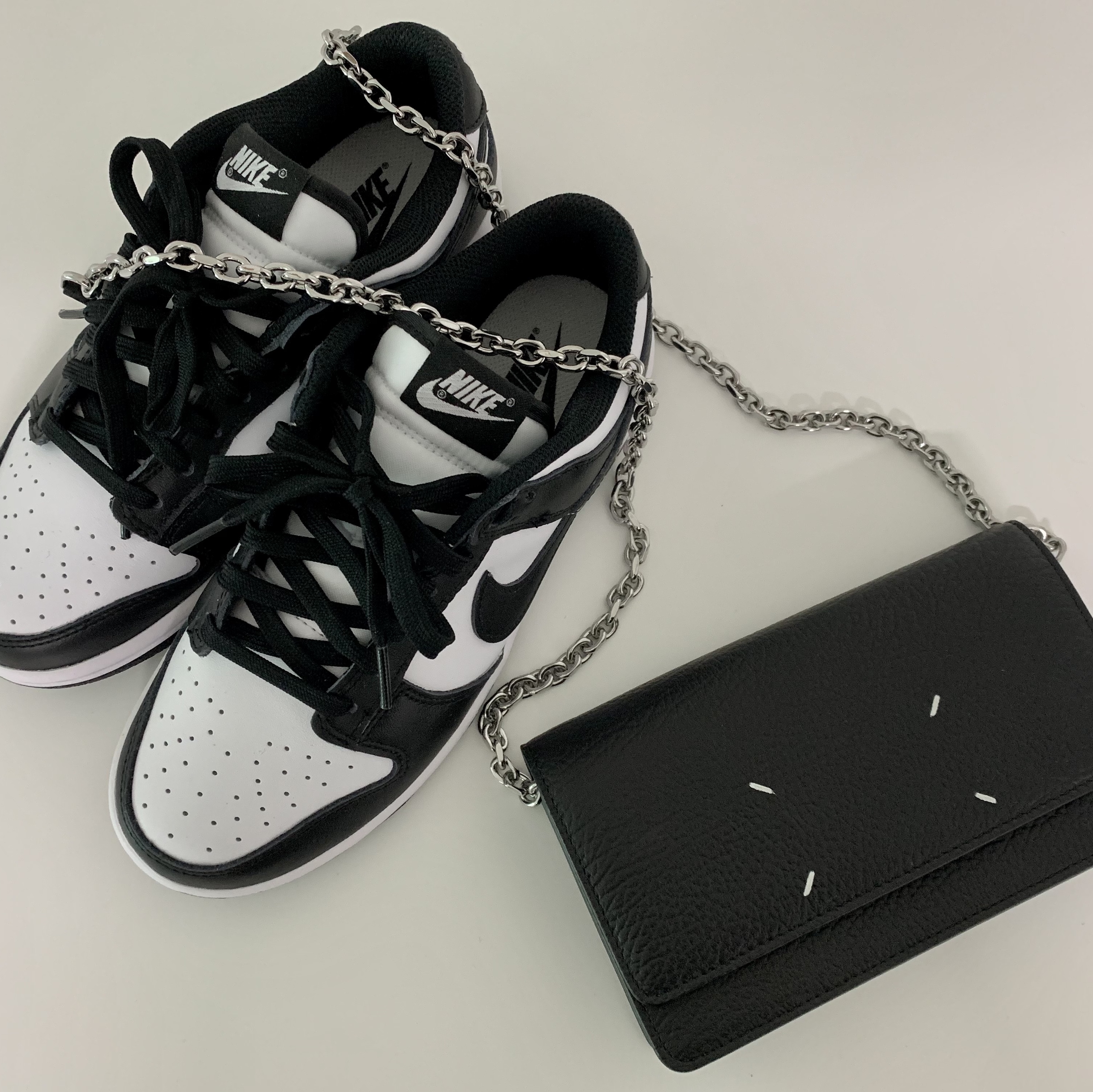 (W) Nike Dunk Low Black 착용 스타일