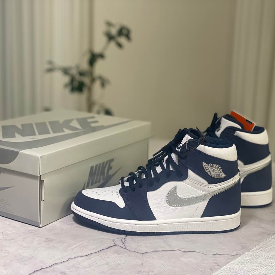 Jordan 1 Retro High OG CO.JP Midnight Navy 착용 스타일 - 3