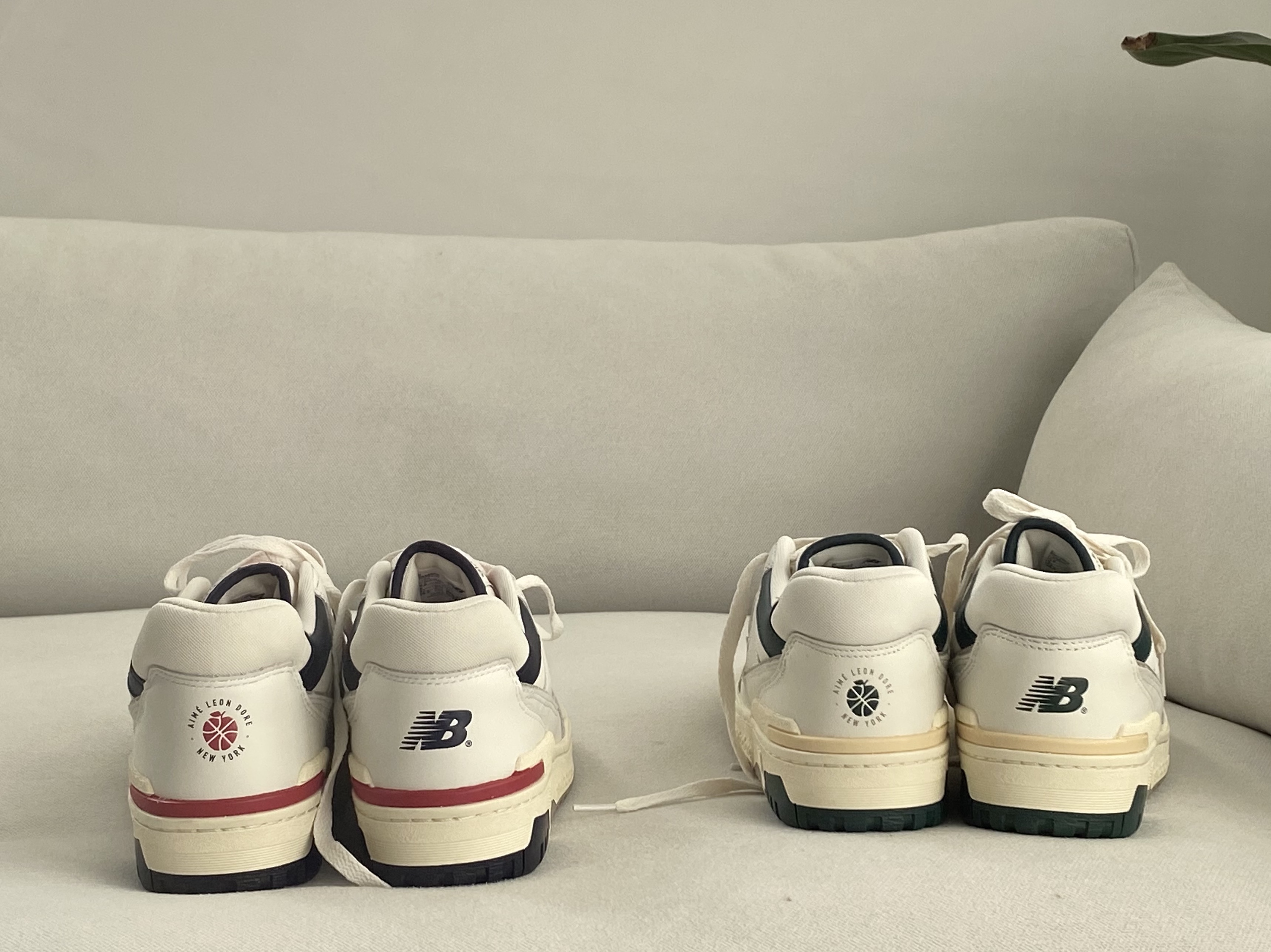 New Balance x Aime Leon Dore 550 Navy Red, New Balance x Aime Leon Dore 550 Green Yellow 착용 스타일 - 2