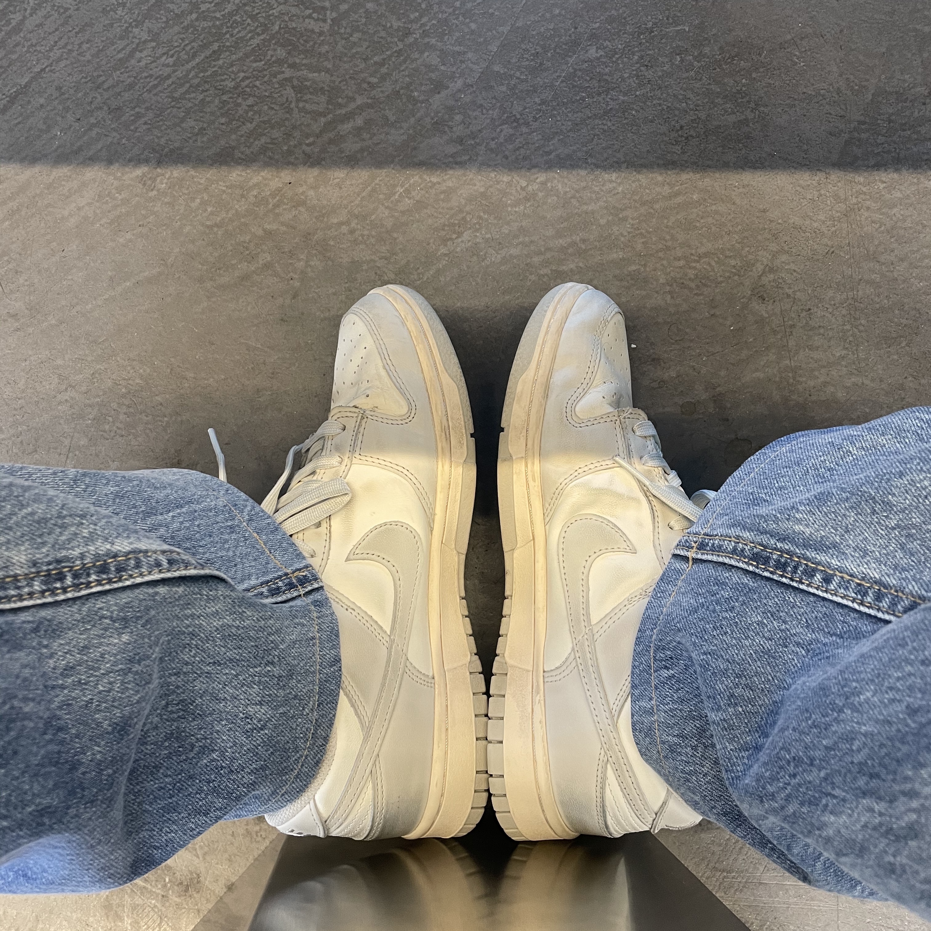 (W) Nike Dunk Low Light Bone 착용 스타일