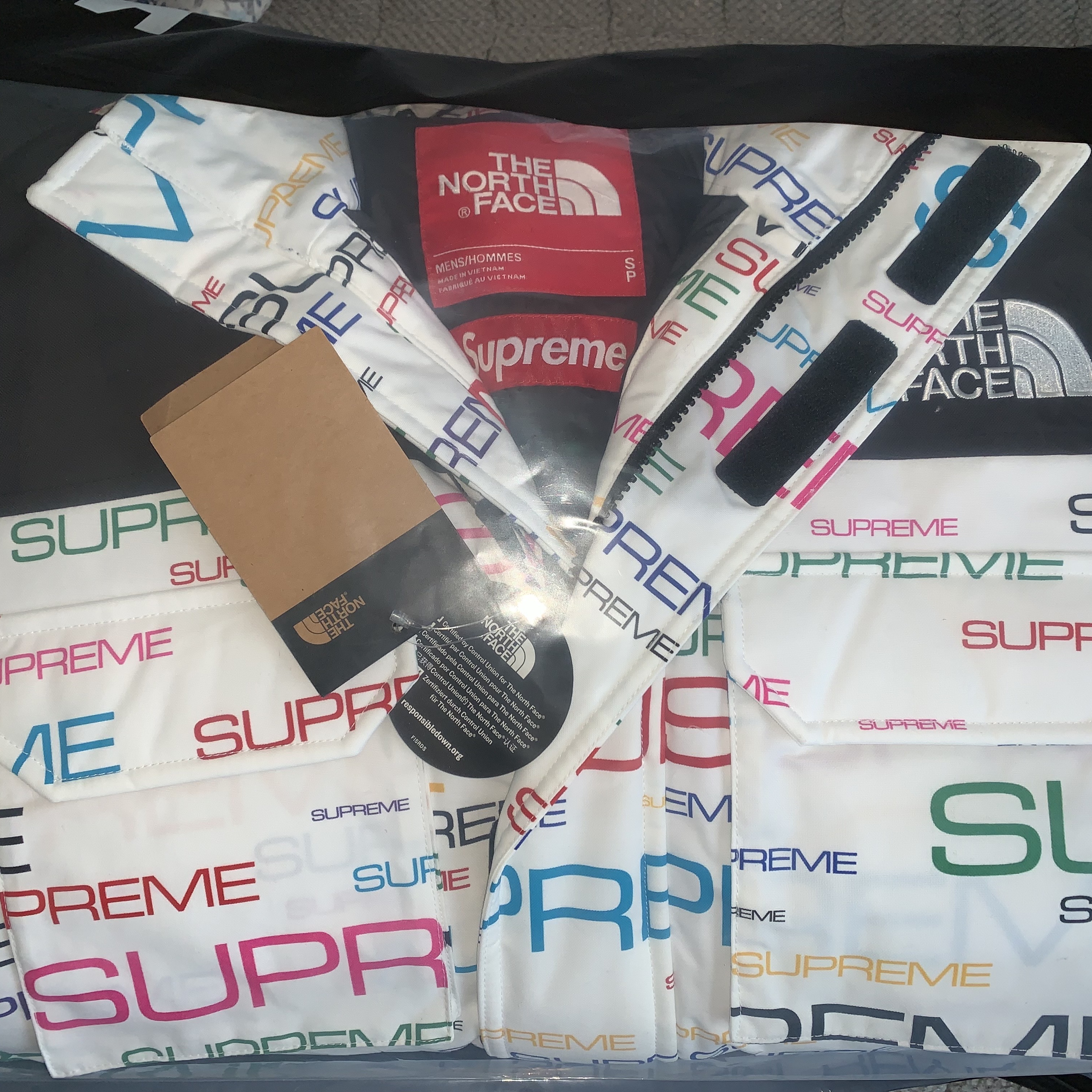Supreme x The North Face Coldworks 700-Fill Down Parka White - 21FW, Supreme x The North Face Coldworks 700-Fill Down Parka Black - 21FW 착용 스타일 - 1